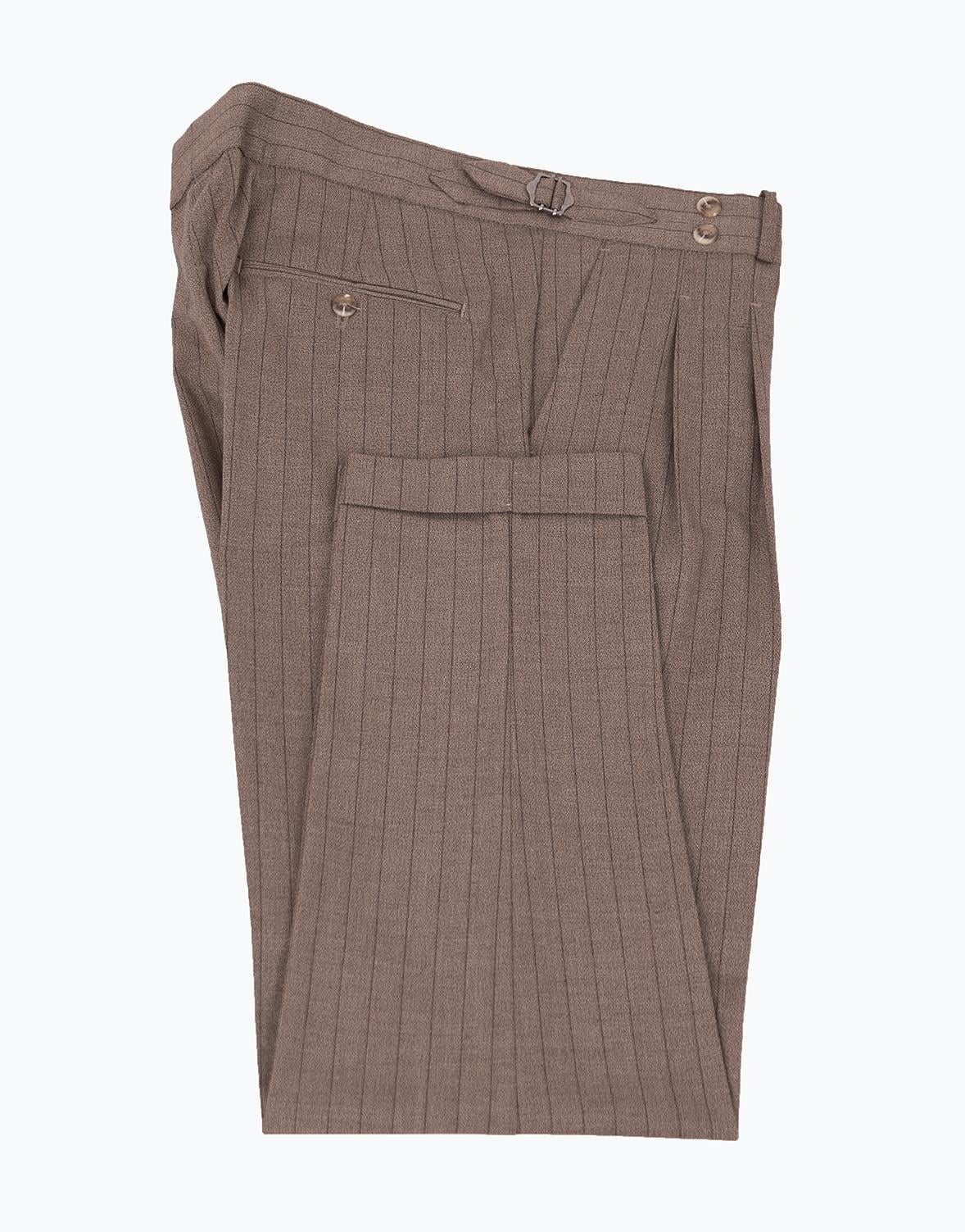 Çift Pile Pantolon Kahverengi