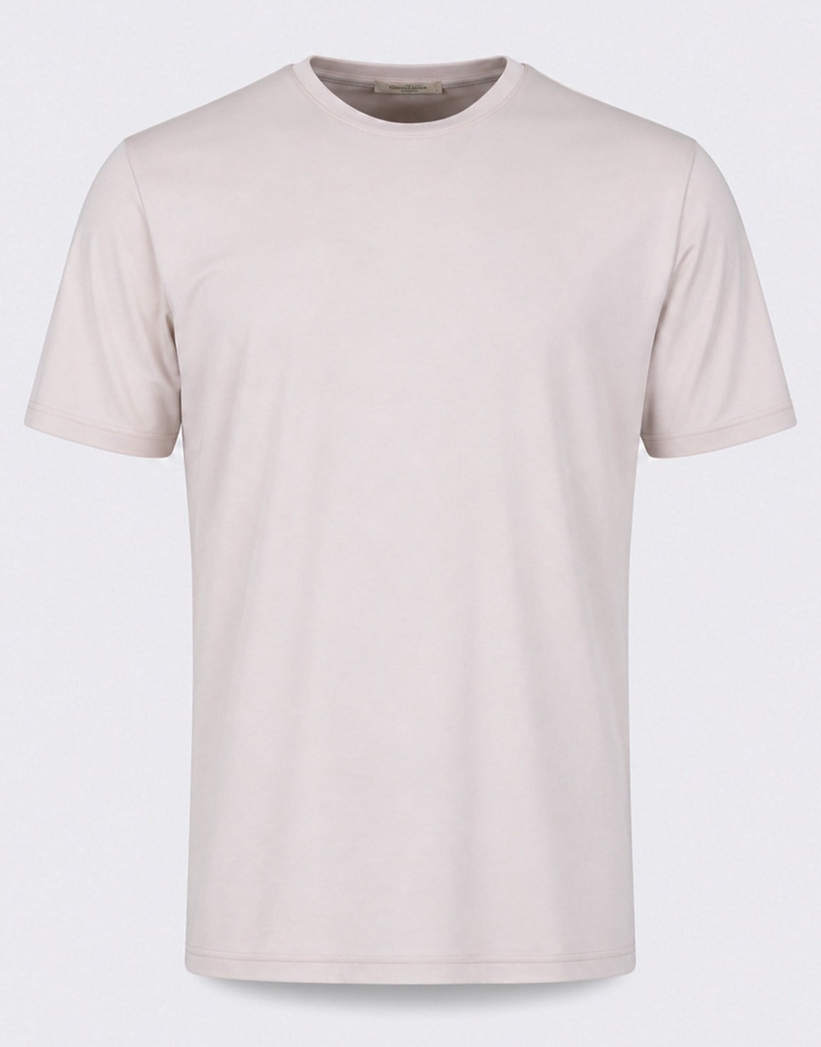 Erkek Bisiklet Yaka Tshirt Krem