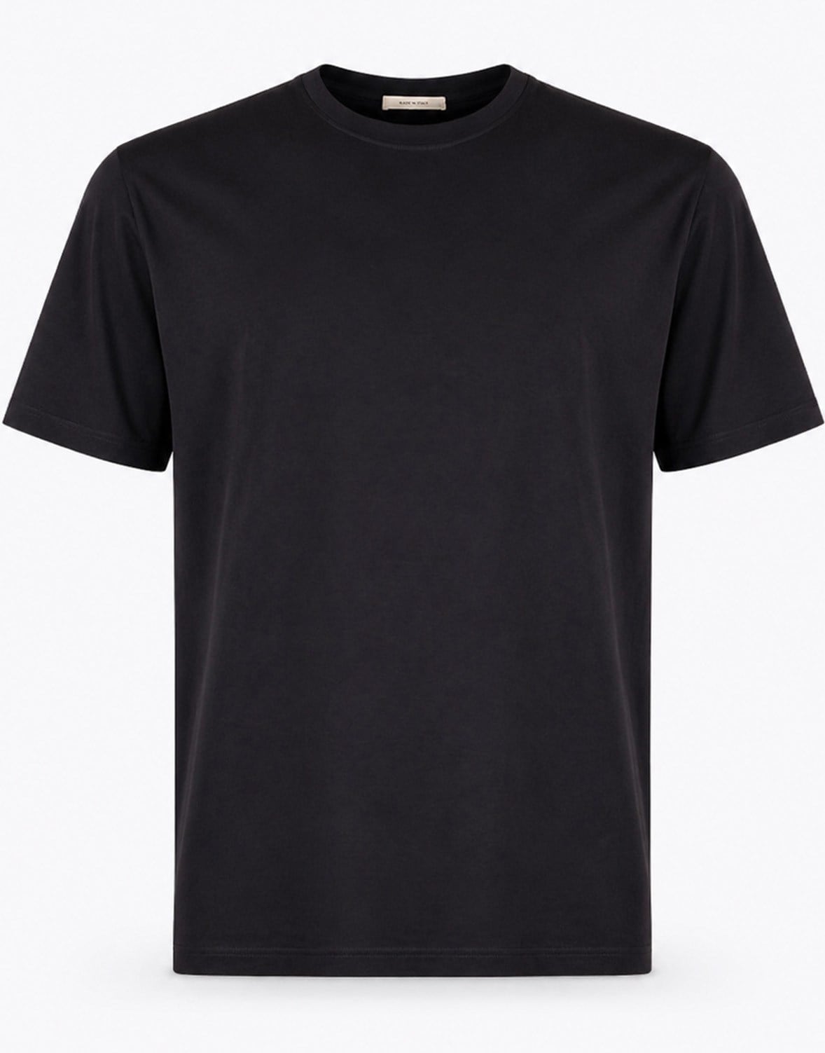 Erkek Bisiklet Yaka Tshirt Siyah