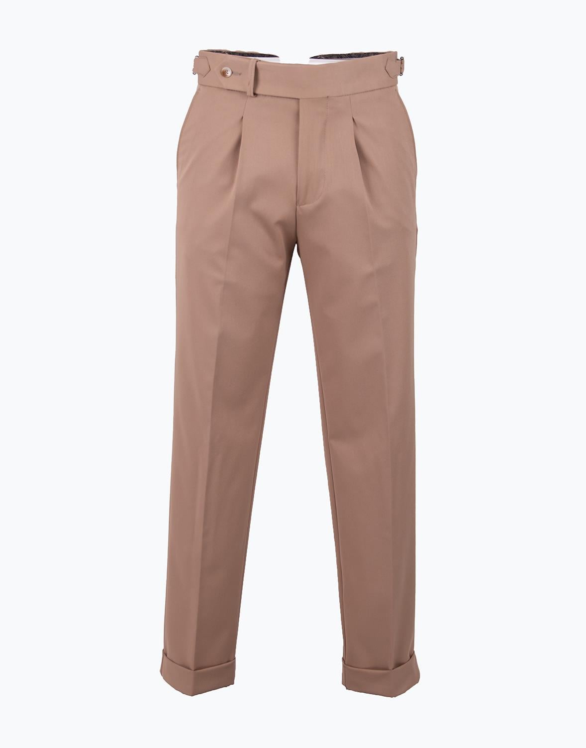Erkek Tek Pile Pantolon Bej