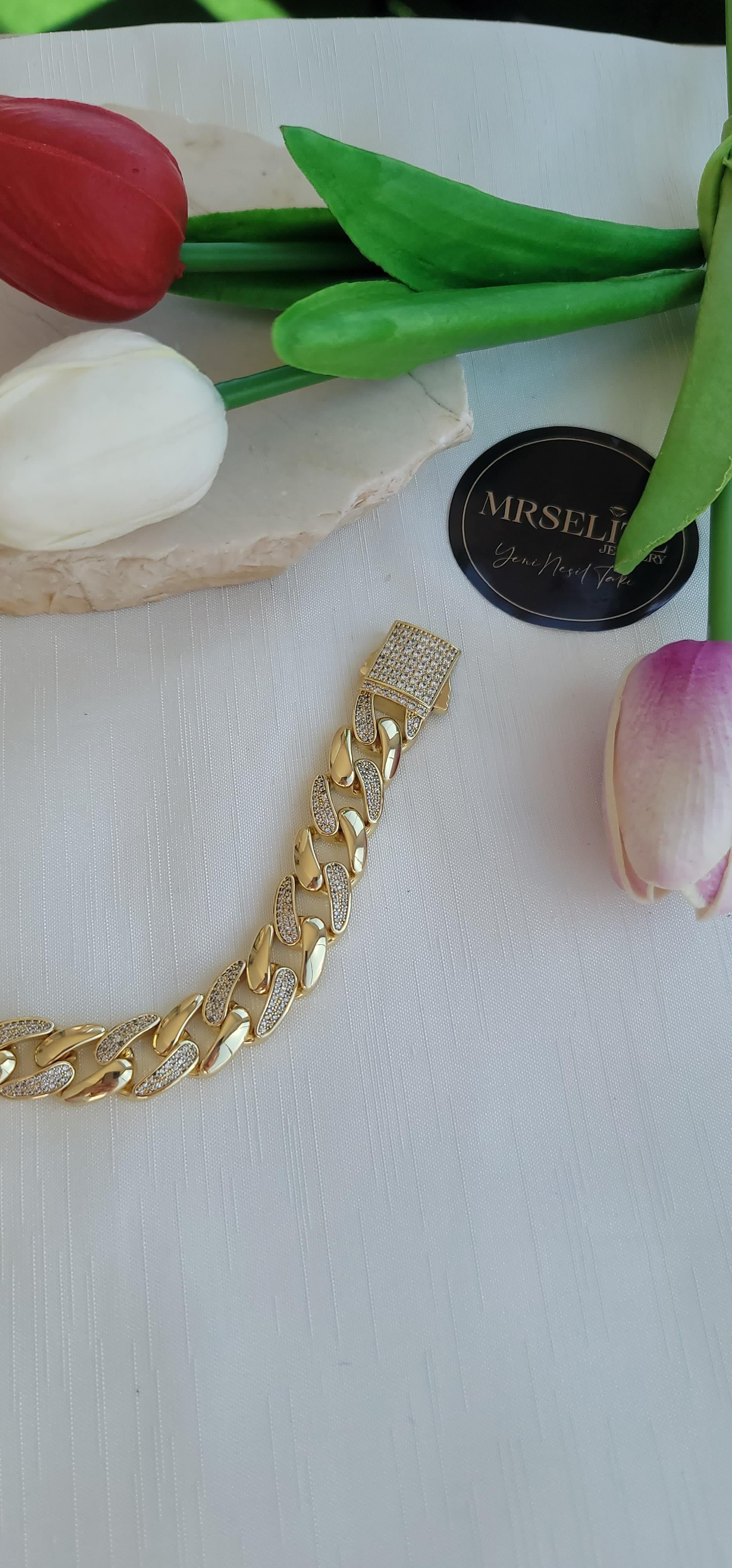 14k taşlı gurmet bileklik