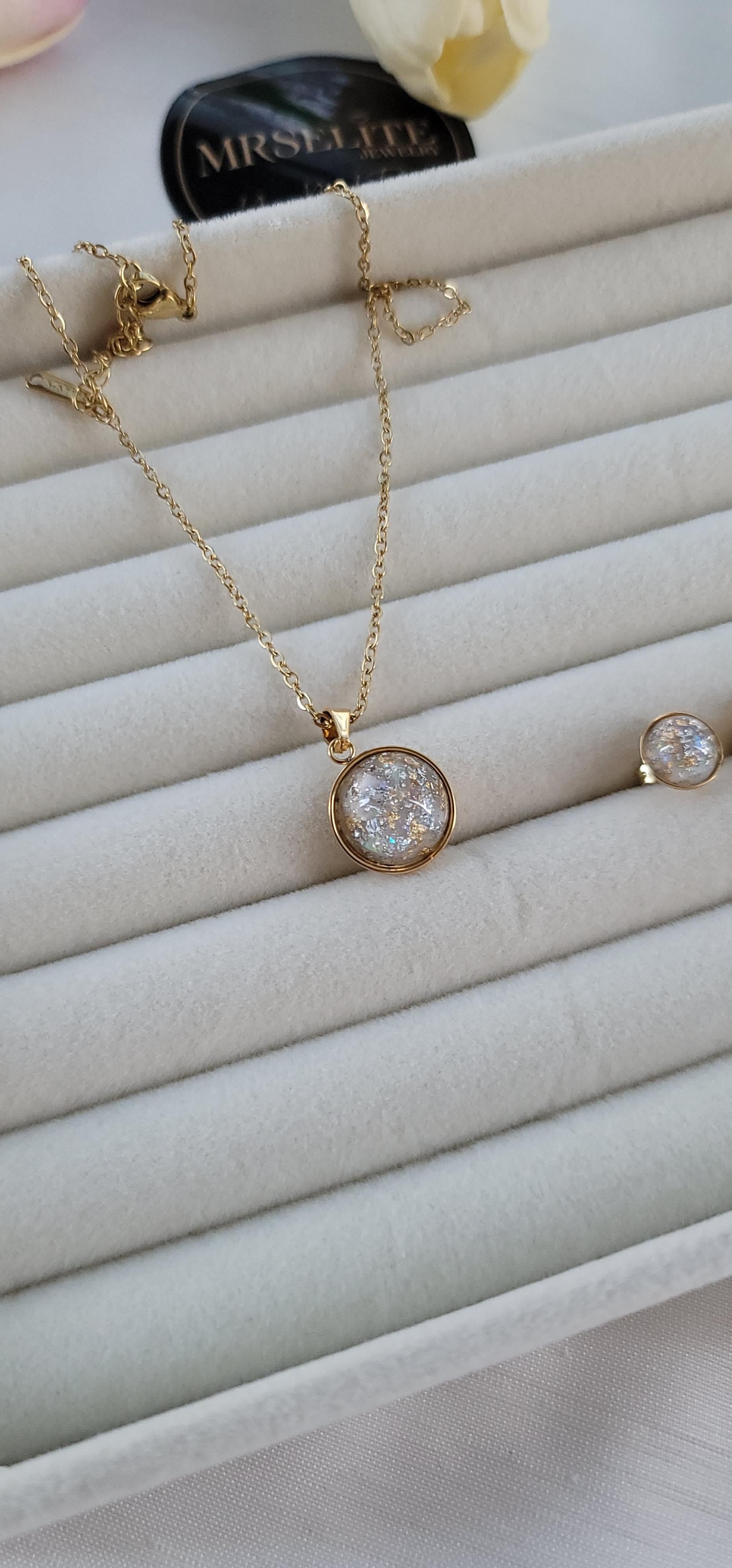 Çelik gold pırıltılı set