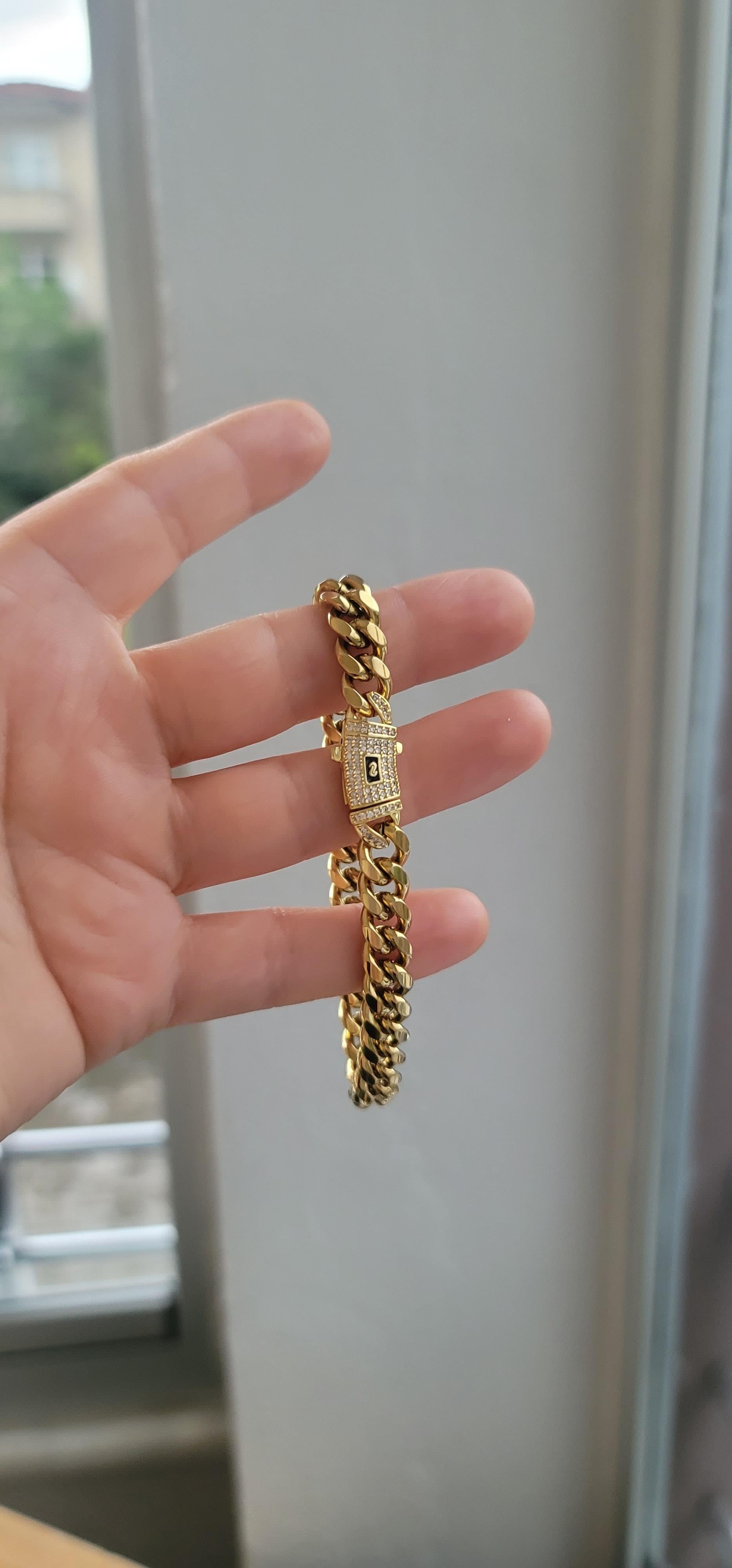 Marka model çelik gurmet bileklik 8mm