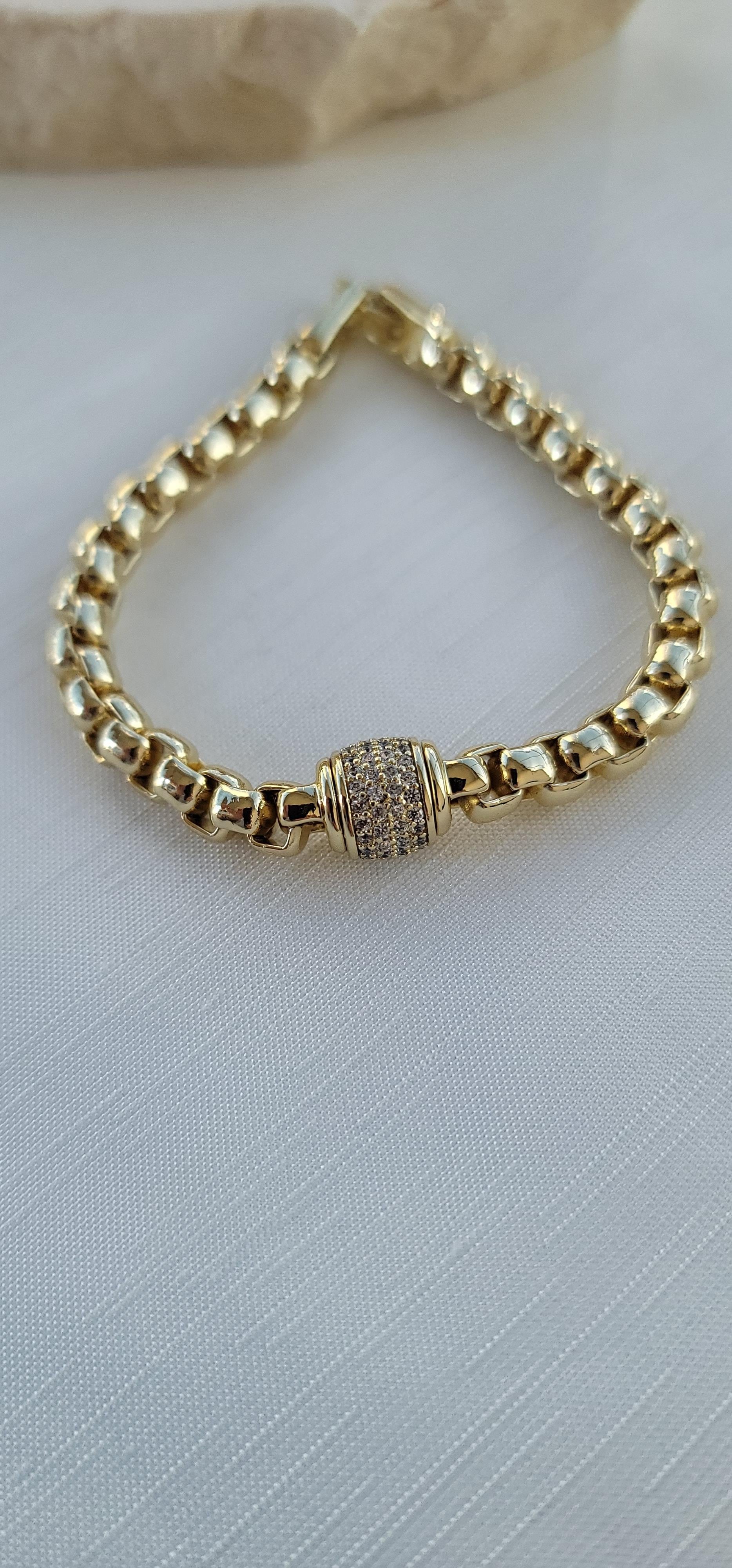 Xuping 14k boru bileklik