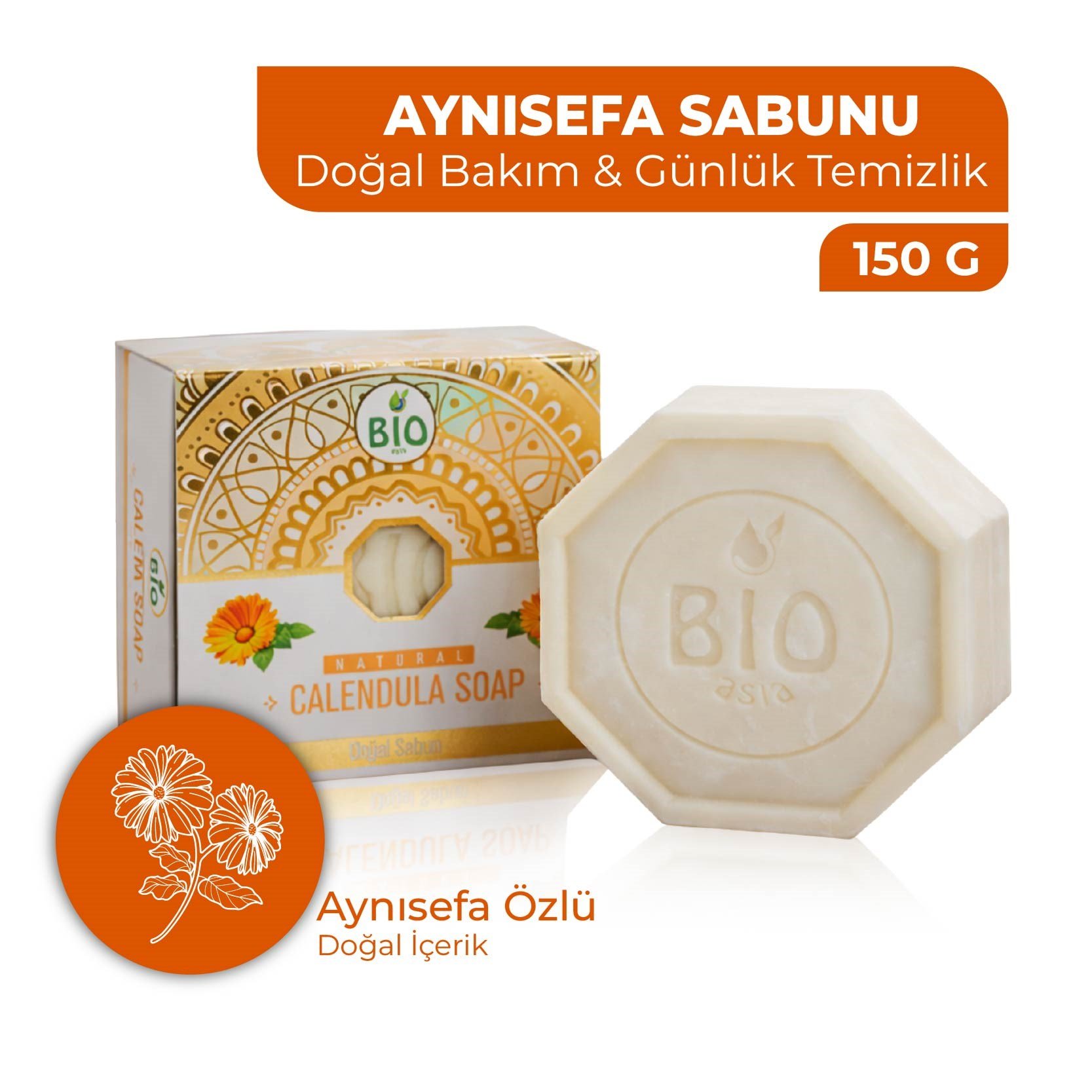 Bio AsiaBio Asia Aynısefa Sabunu – Hassas Ciltlere Özel Yatıştırıcı Bitkisel Sabun 150 gr