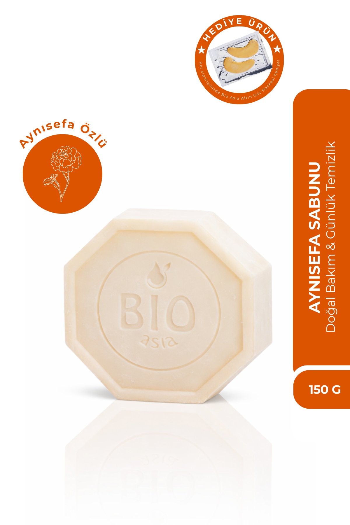Bio AsiaBio Asia Aynısefa Sabunu – Hassas Ciltlere Özel Yatıştırıcı Bitkisel Sabun 150 gr