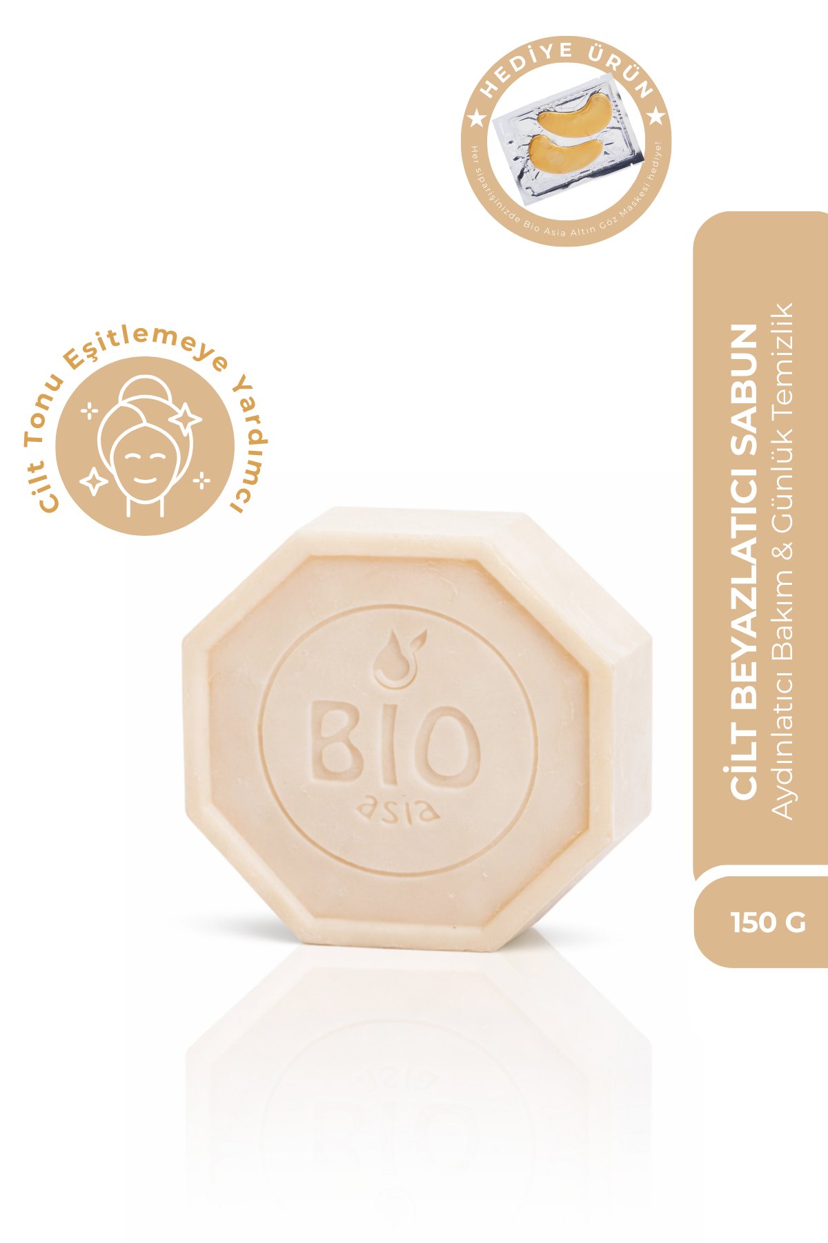 Bio AsiaBio Asia Beyazlatıcı Sabun – Cilt Tonu Eşitleyen & Leke Açıcı Etkili Aydınlatıcı Sabun 150 gr