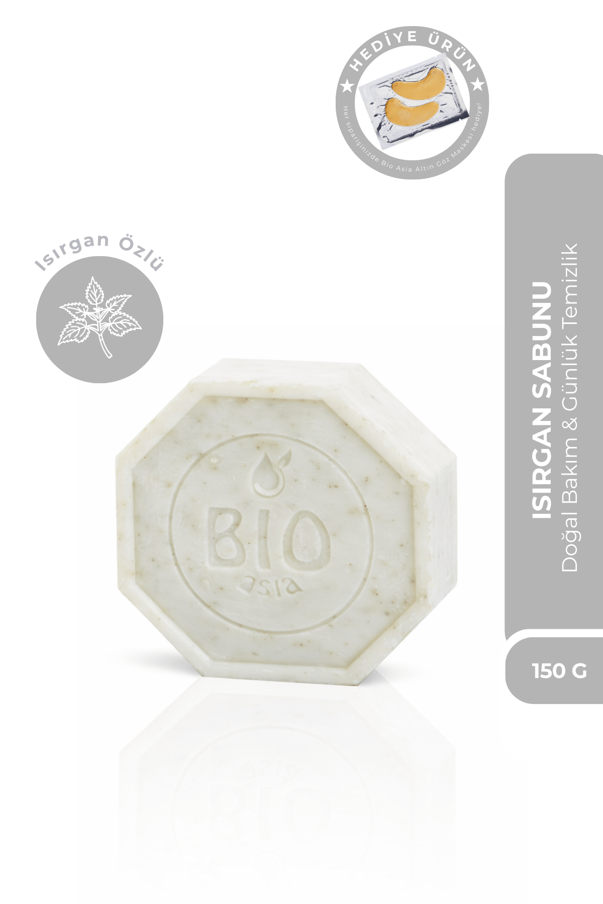 Bio AsiaBio Asia Isırgan Sabunu – Saç Köklerini Güçlendiren & Arındırıcı Bitkisel Sabun 150 gr