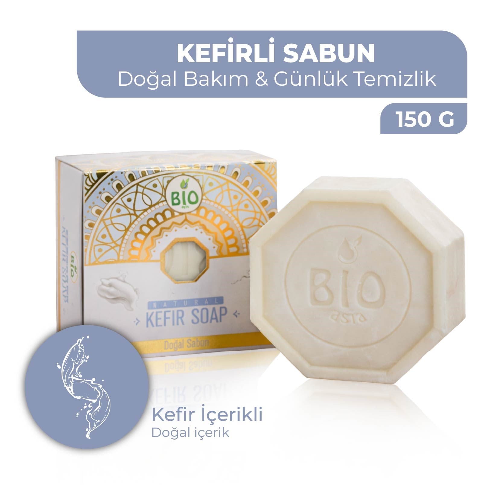 Bio AsiaBio Asia Kefir Sabunu – Cilt Bariyerini Güçlendiren Probiyotik Etkili Sabun 150 gr