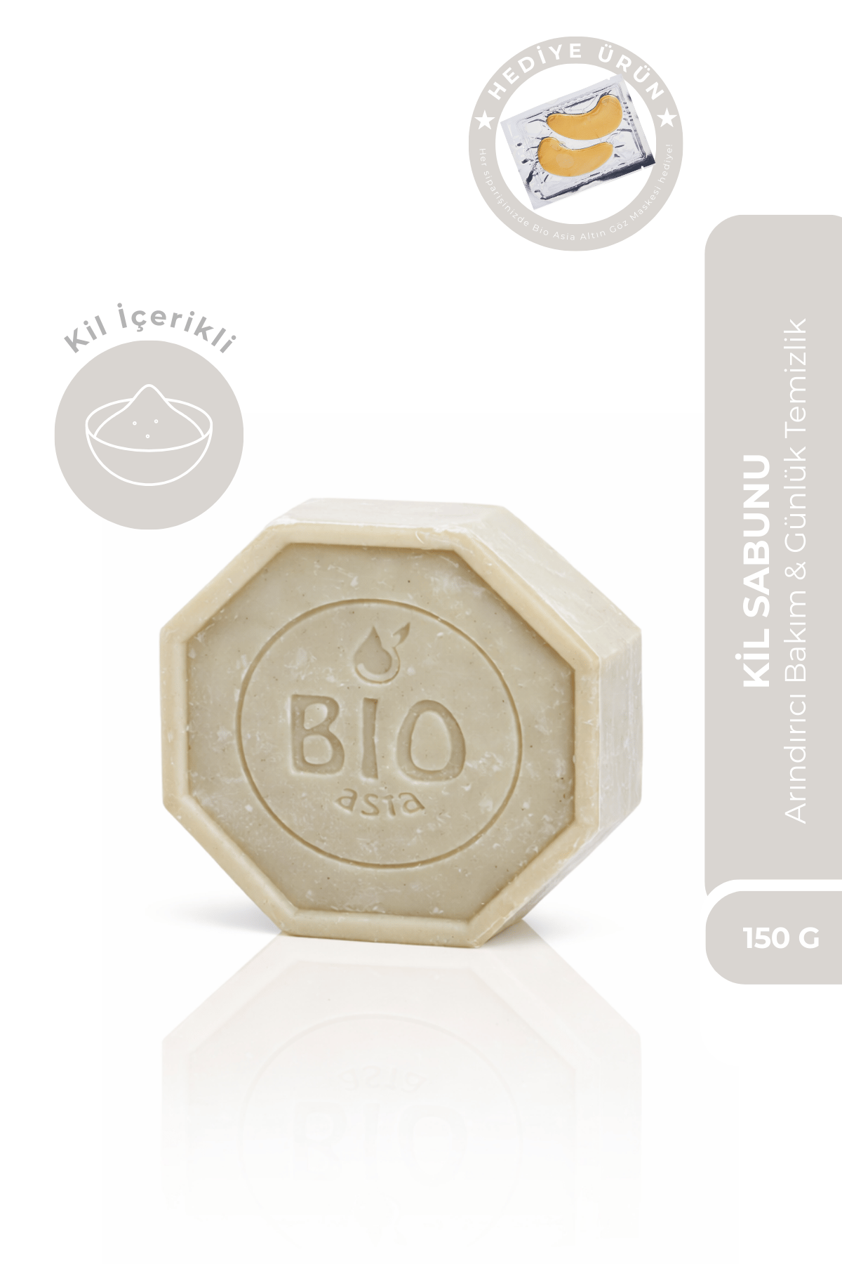 Bio AsiaBio Asia Kil Sabunu – Gözenek Sıkılaştırıcı & Arındırıcı Yağ Dengeleyici Sabun 150 gr