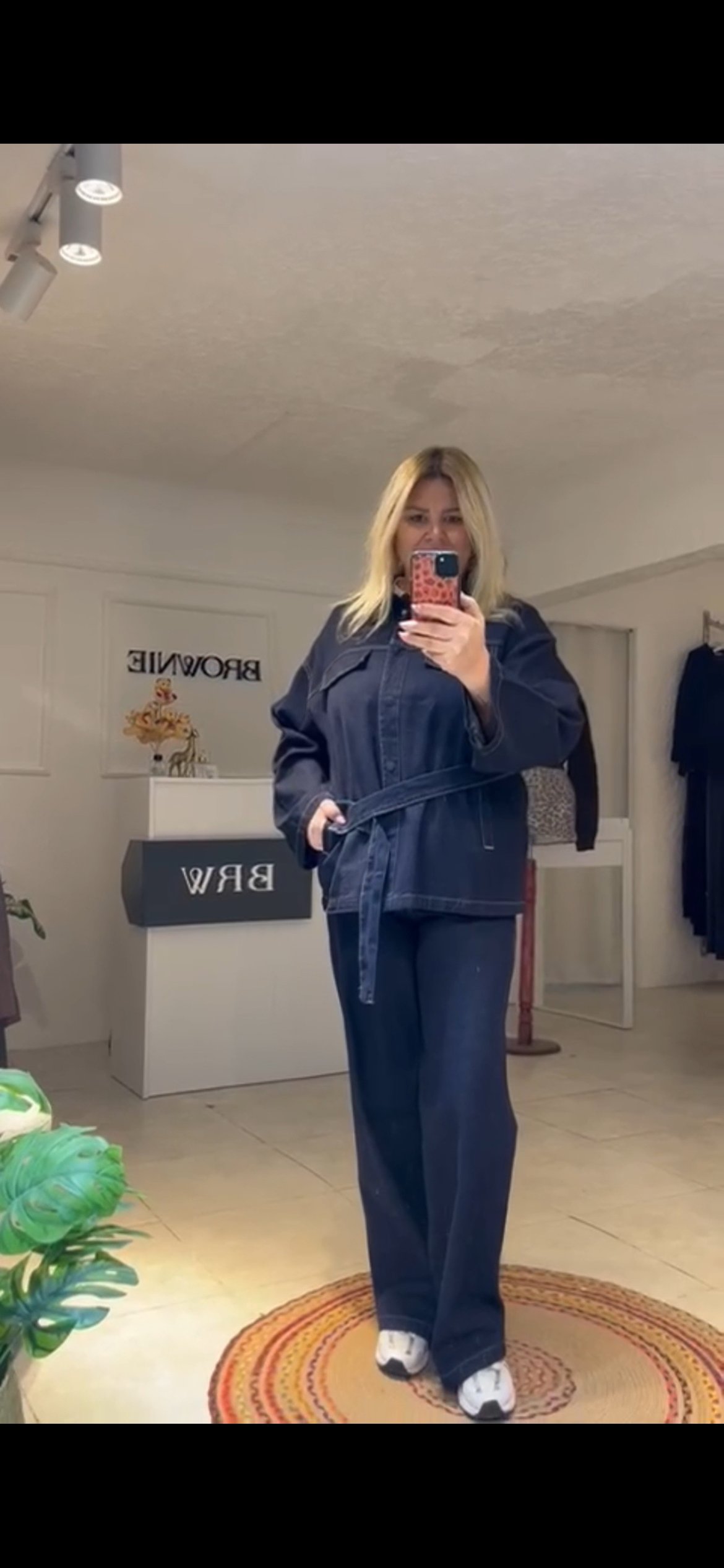 koyu mavi denim takım