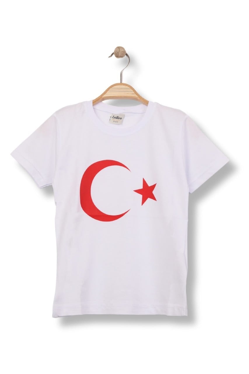 Ay Yıldız Baskılı Tişört