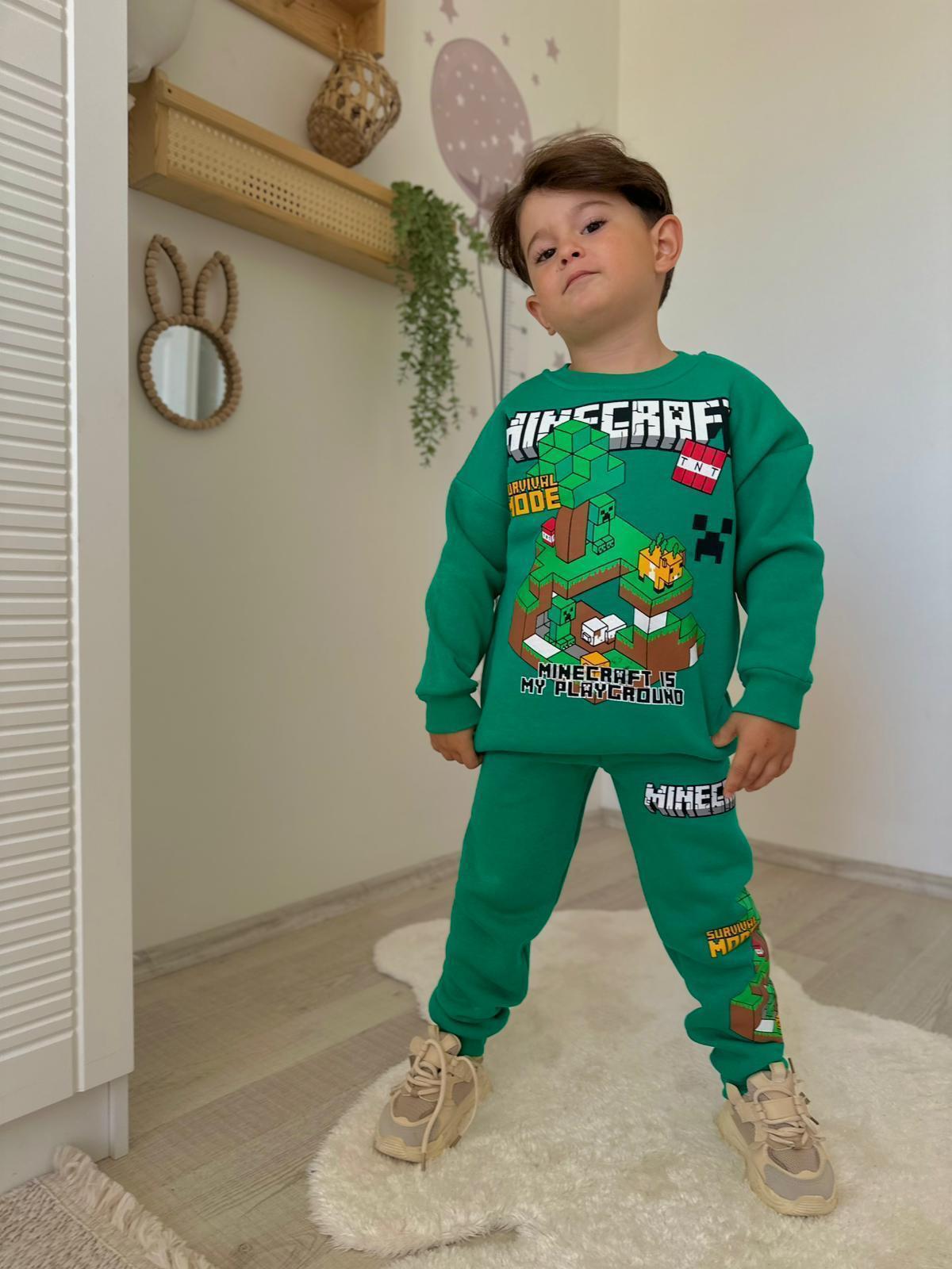 MİNECRAFT BASKILI 2'Lİ TAKIM