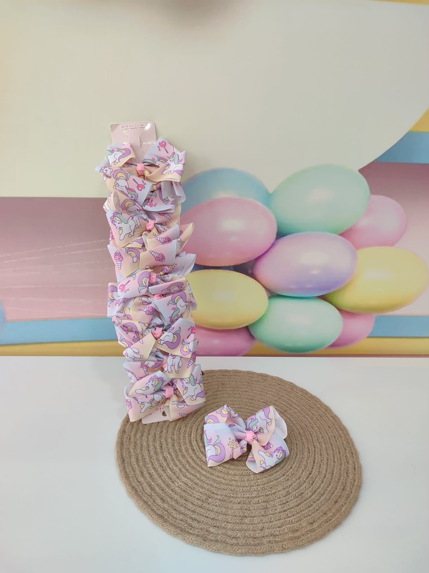 Unicorn Baskılı Fiyonklu Pens Toka