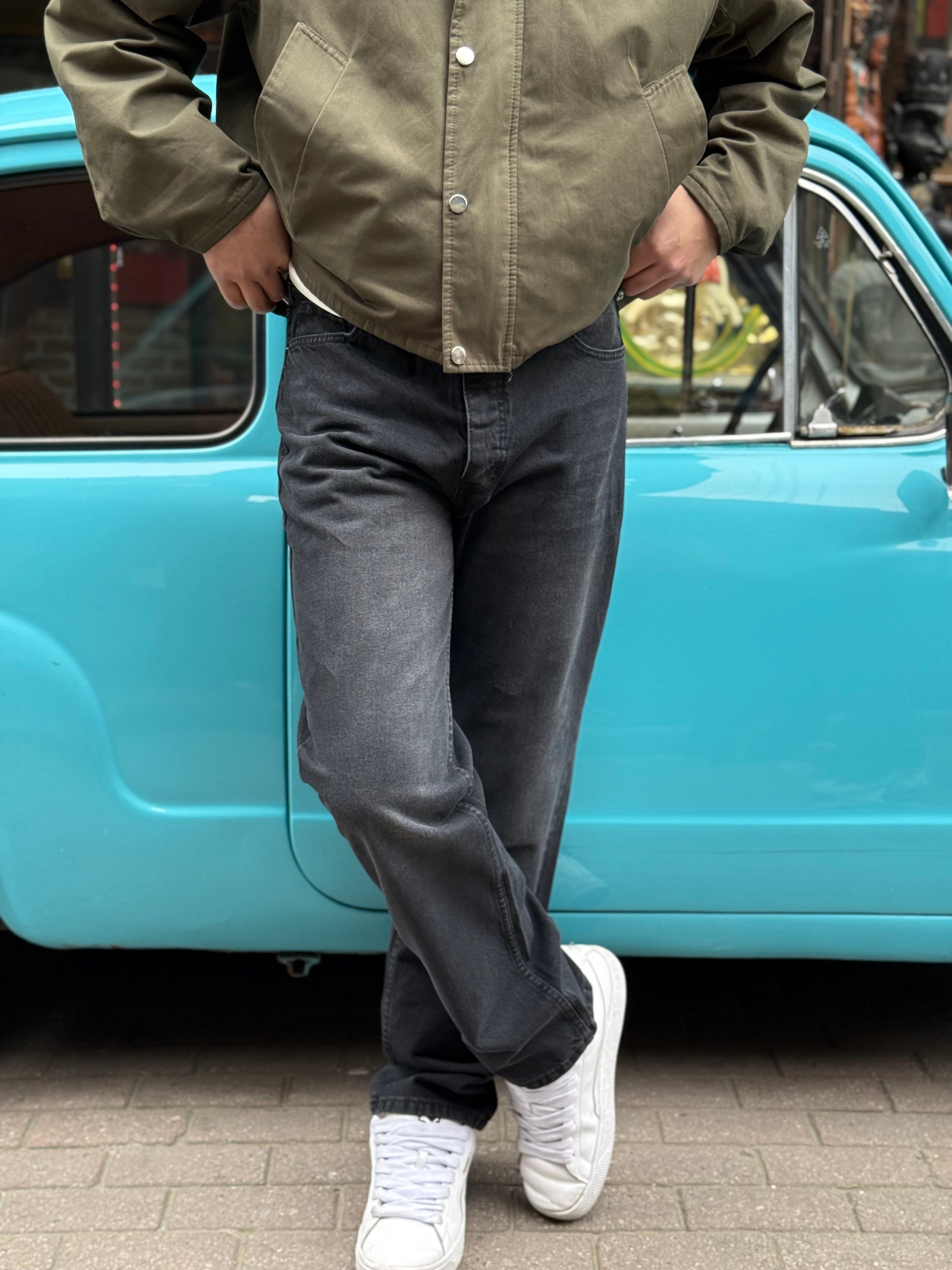 Füme Straight Fit Denim Pantolon