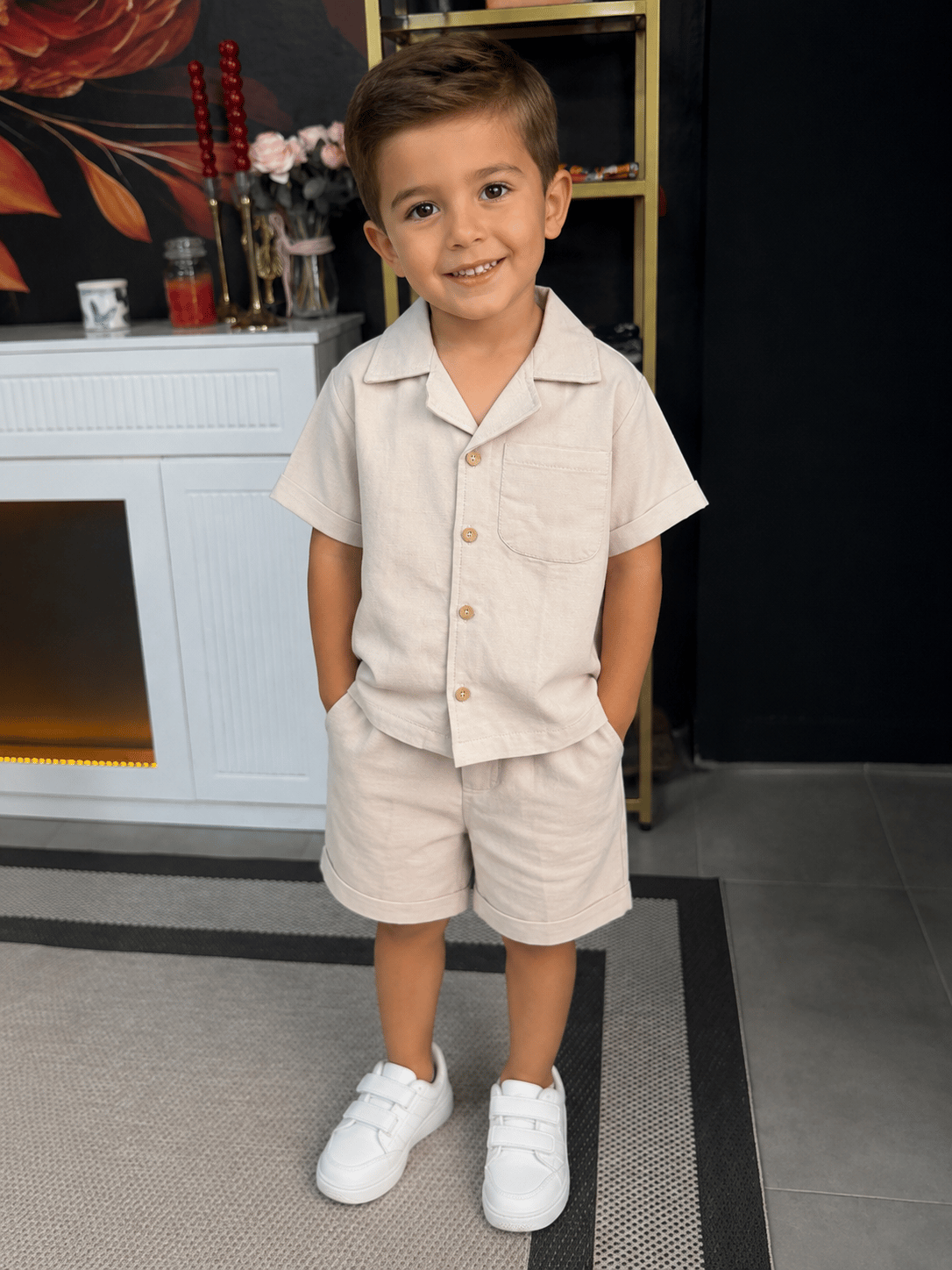 Bej Keten Takım