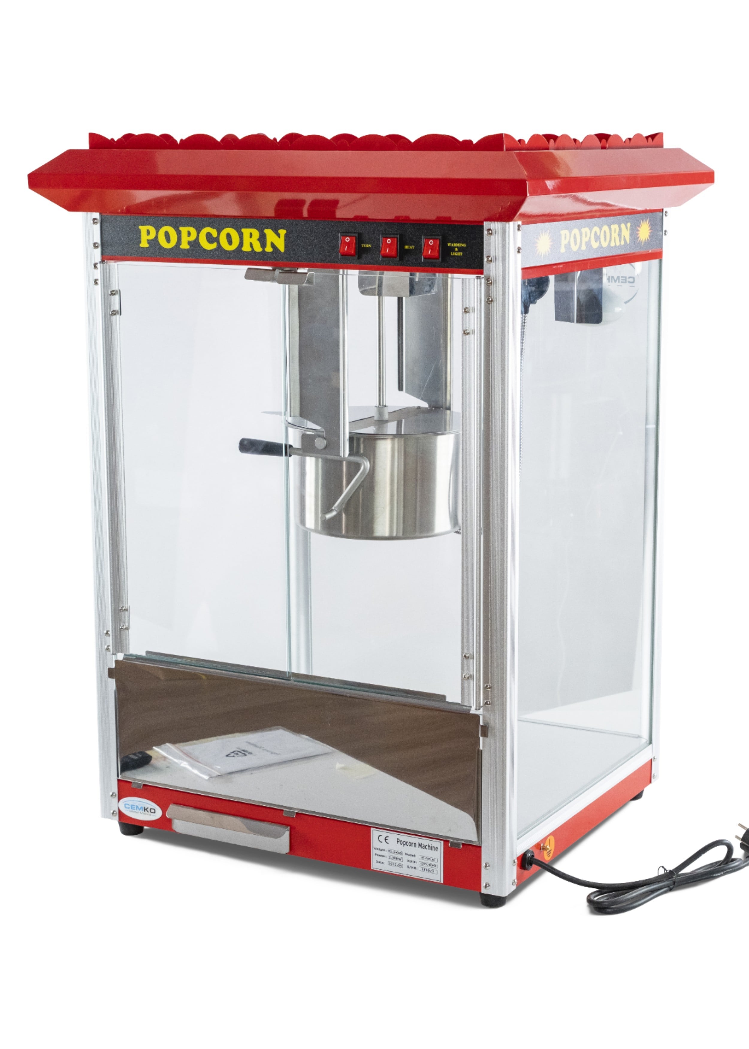 8 Kg Kapasiteli Popcorn Mısır Patlatma Makinesi Sinema Tipi Model Uludağ