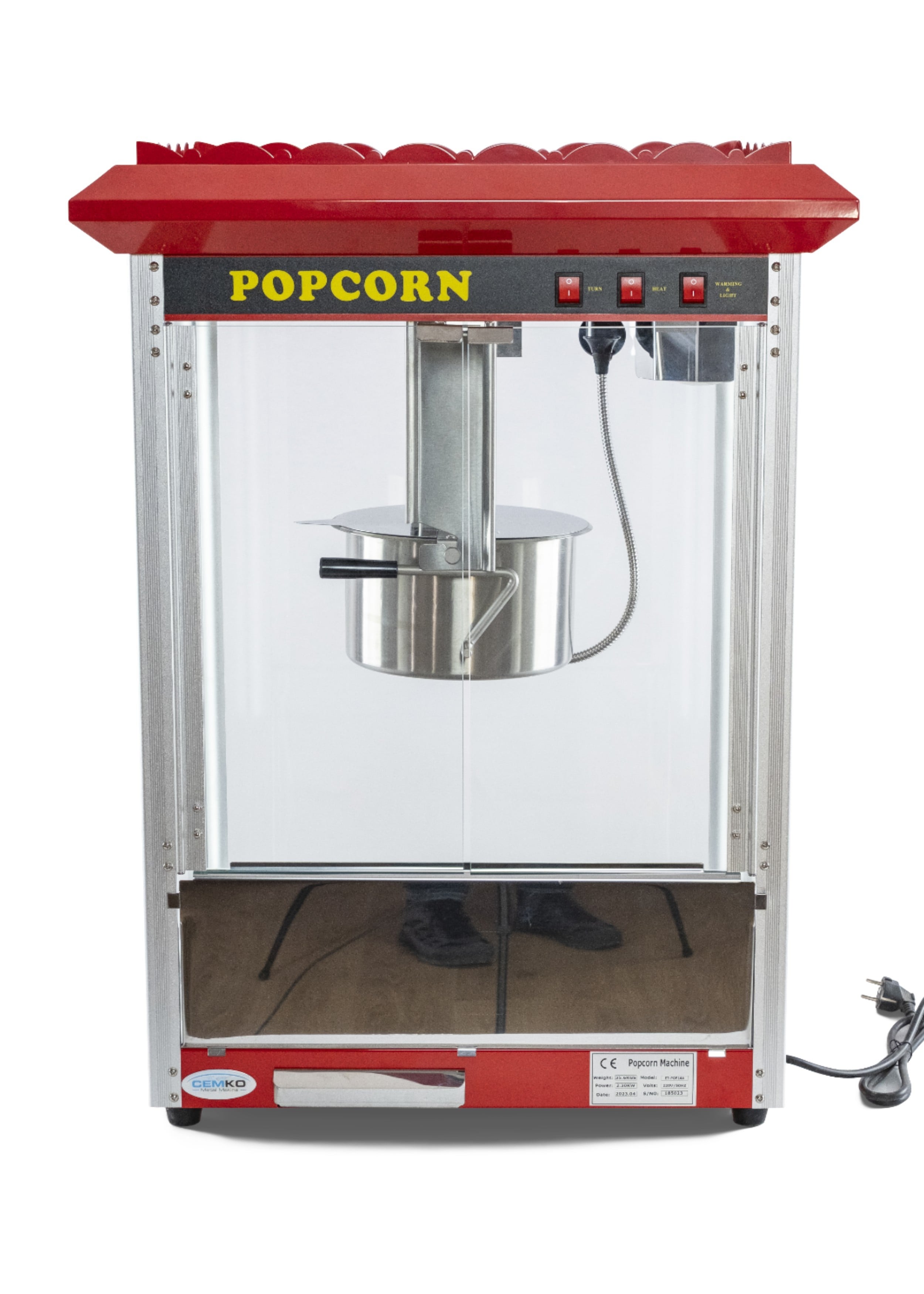 8 Kg Kapasiteli Popcorn Mısır Patlatma Makinesi Sinema Tipi Model Uludağ
