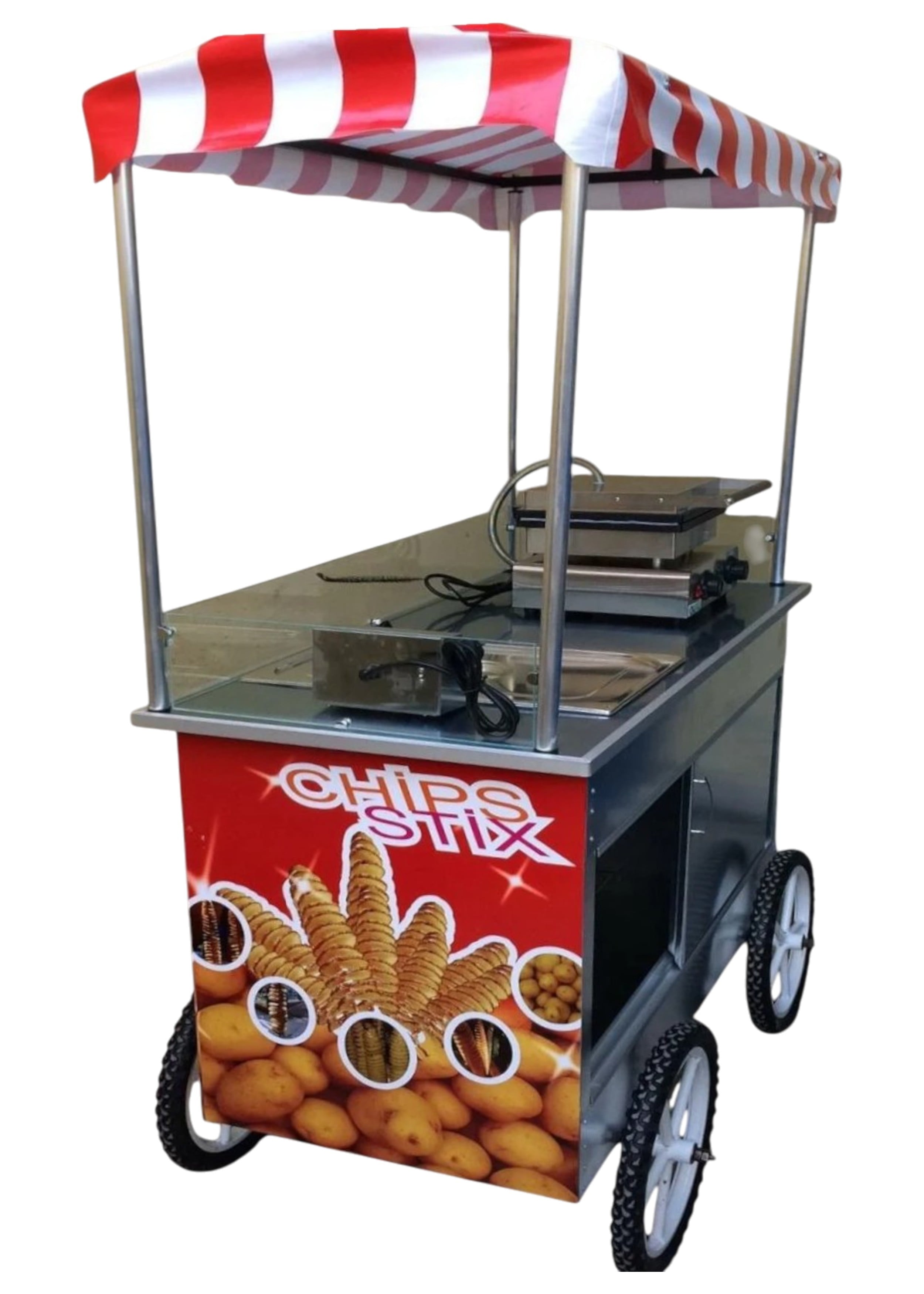Çubukta Patates ve Çubukta Waffle Arabası 60x120 (Model Sivas)