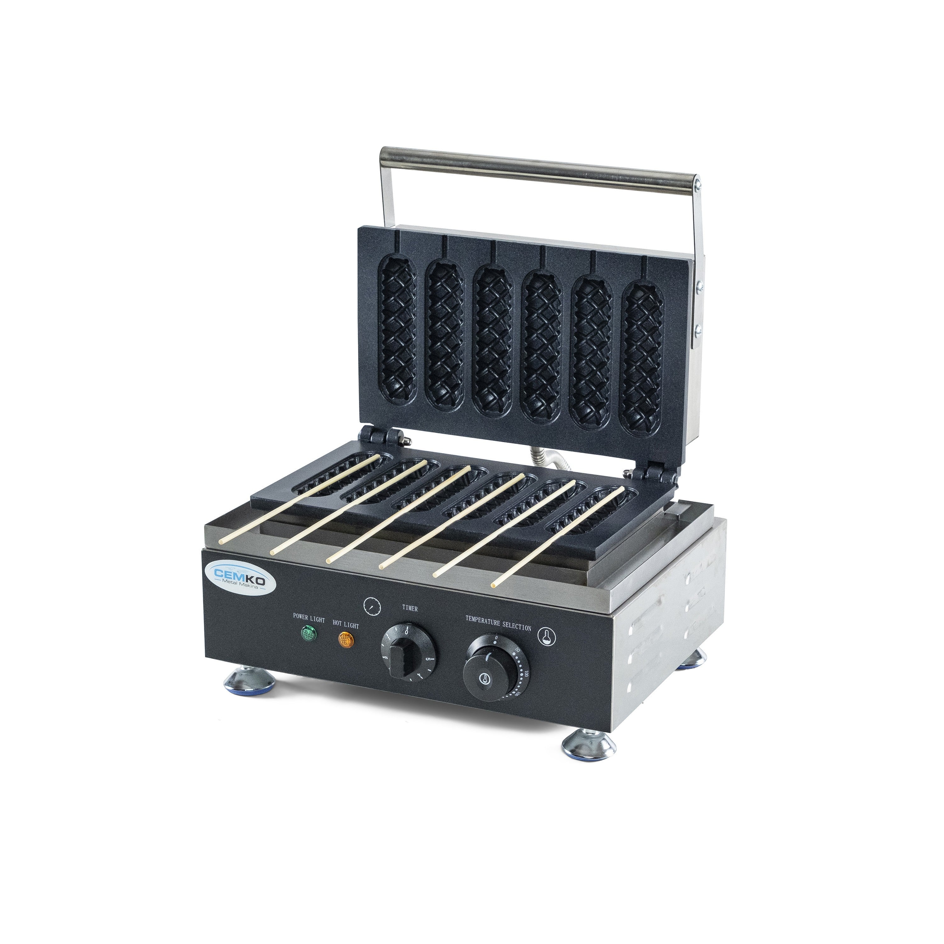 Çubukta Waffle Makinesi 6 Lı (Model Torbalı)