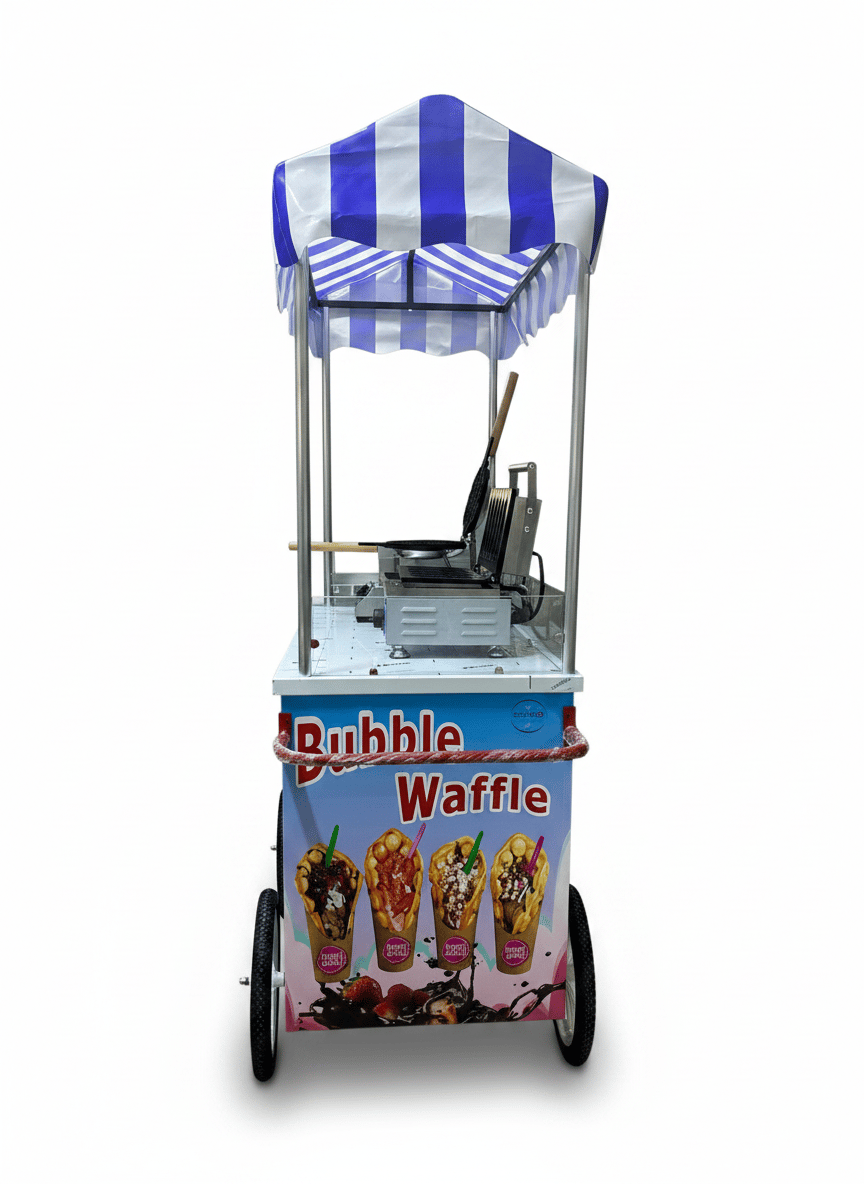Çubukta Waffle Ve Bubble Waffle Arabası 60x120 (Model Batman)