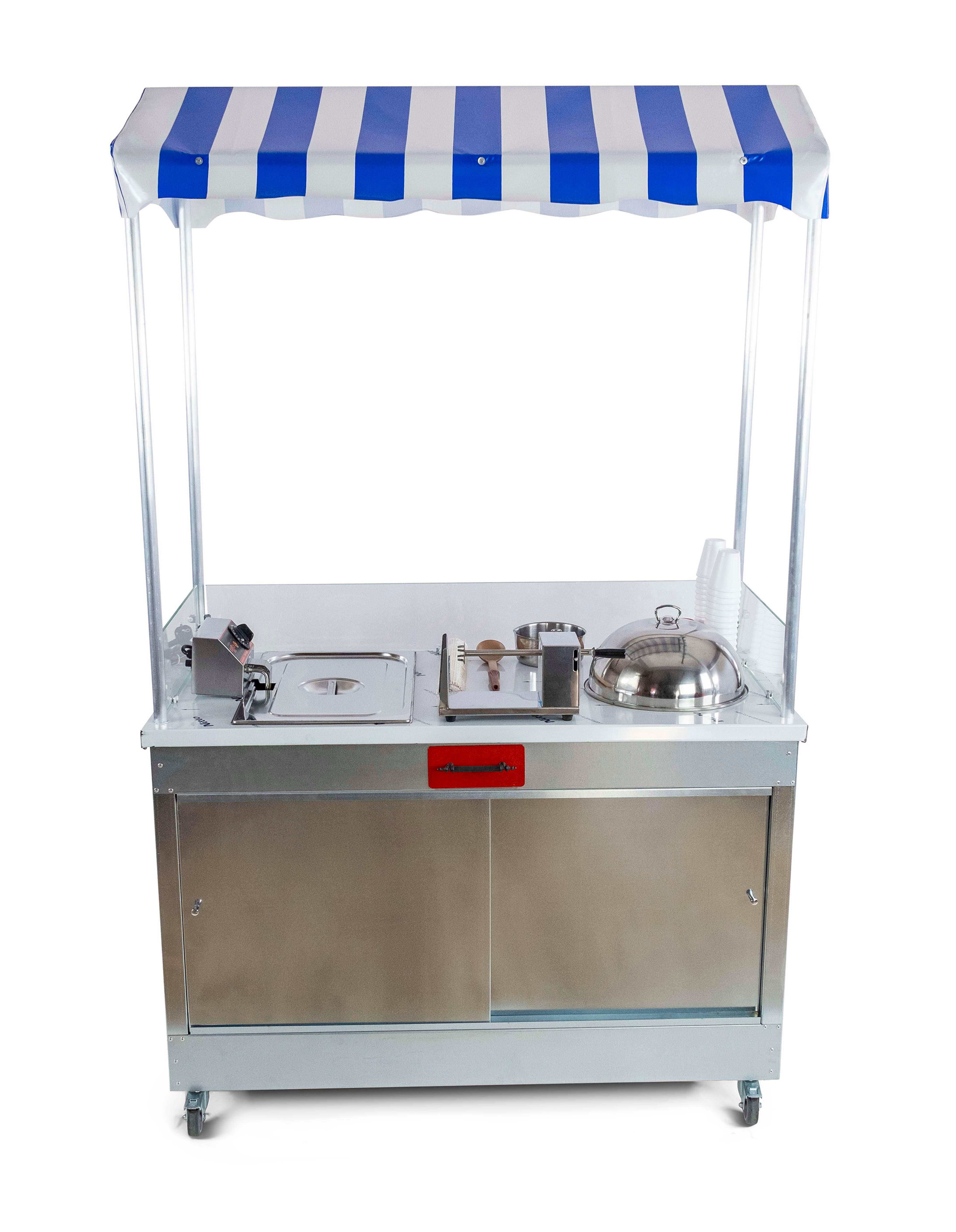 Elektrikli Bardakta Mısır Çubukta Patates Arabası Elektrikli 60x120 