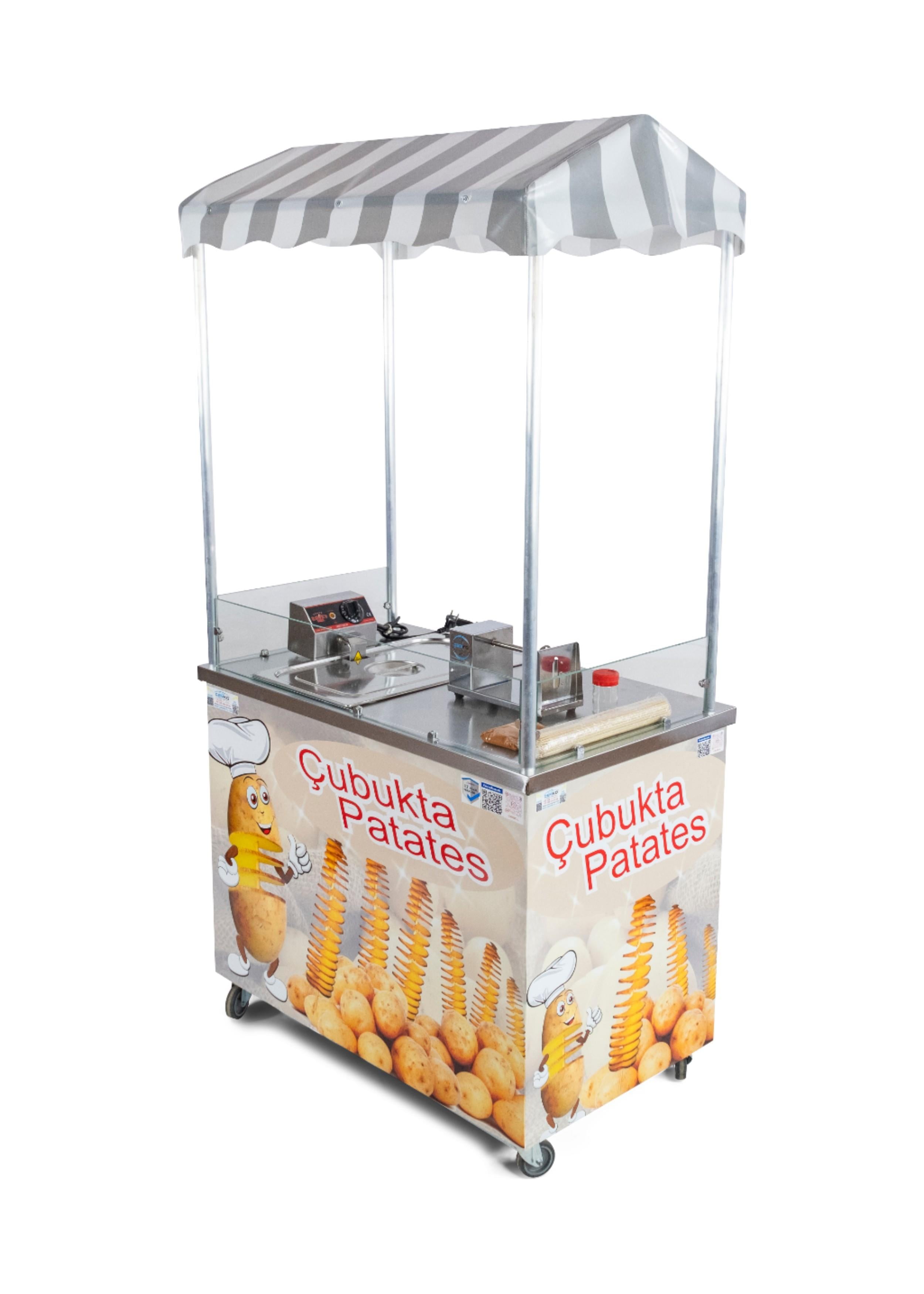 Elektrikli Çubukta Patates Arabası Elektrikli 60x100 (Model Gaziantep)