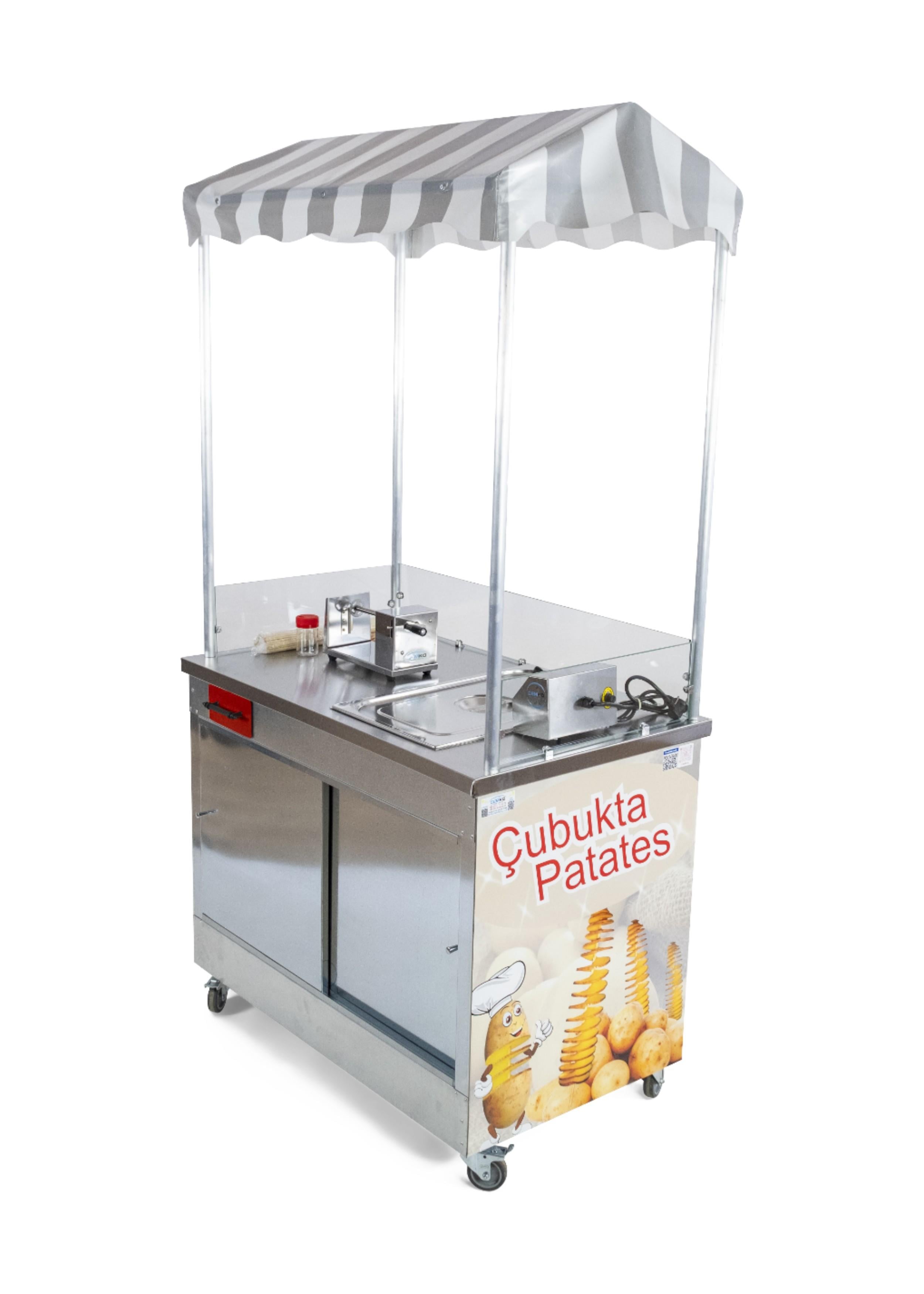 Elektrikli Çubukta Patates Arabası Elektrikli 60x100 (Model Gaziantep)