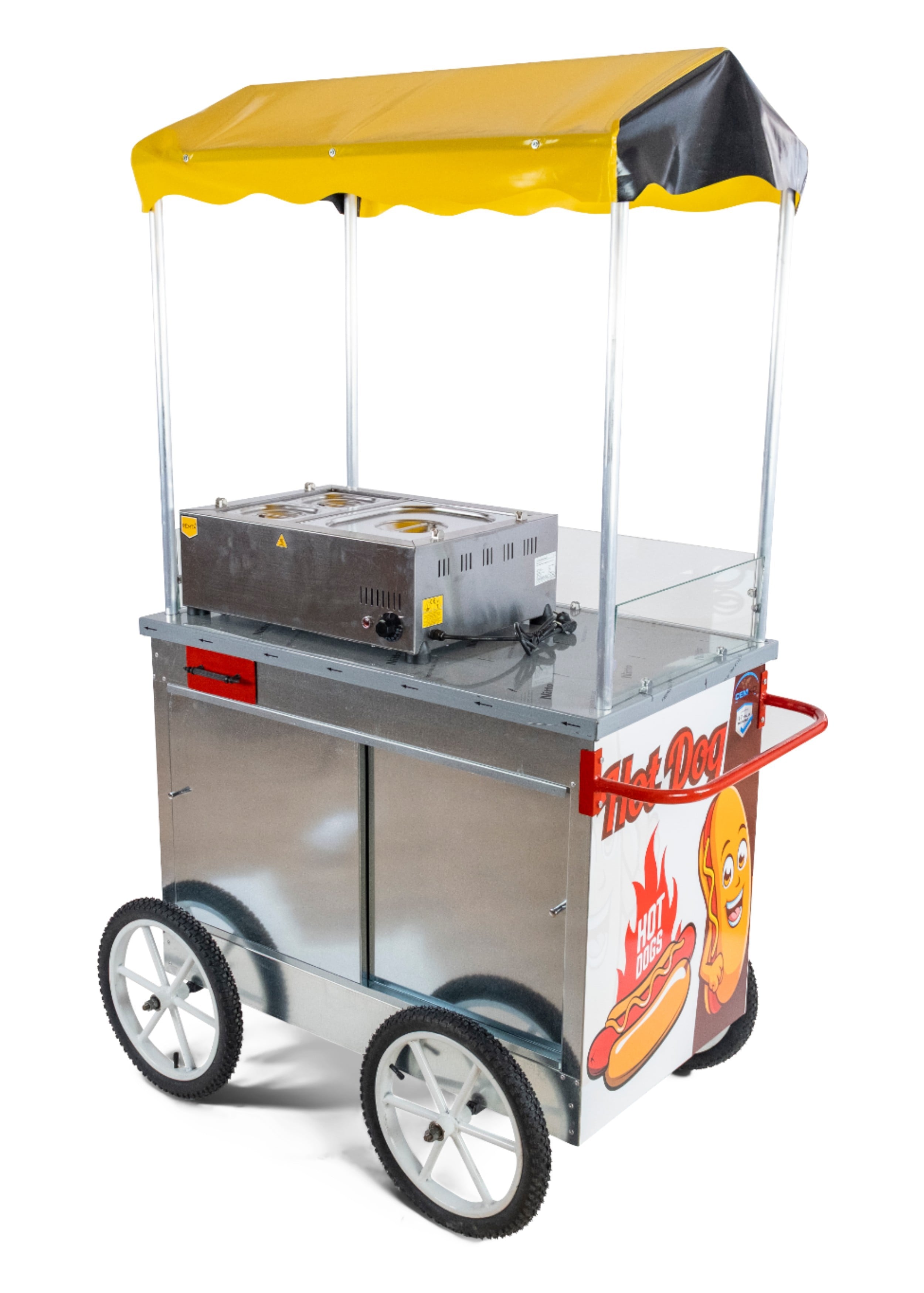 Hot Dog Sosisli Arabası 60x100 (Model Çanakkale)