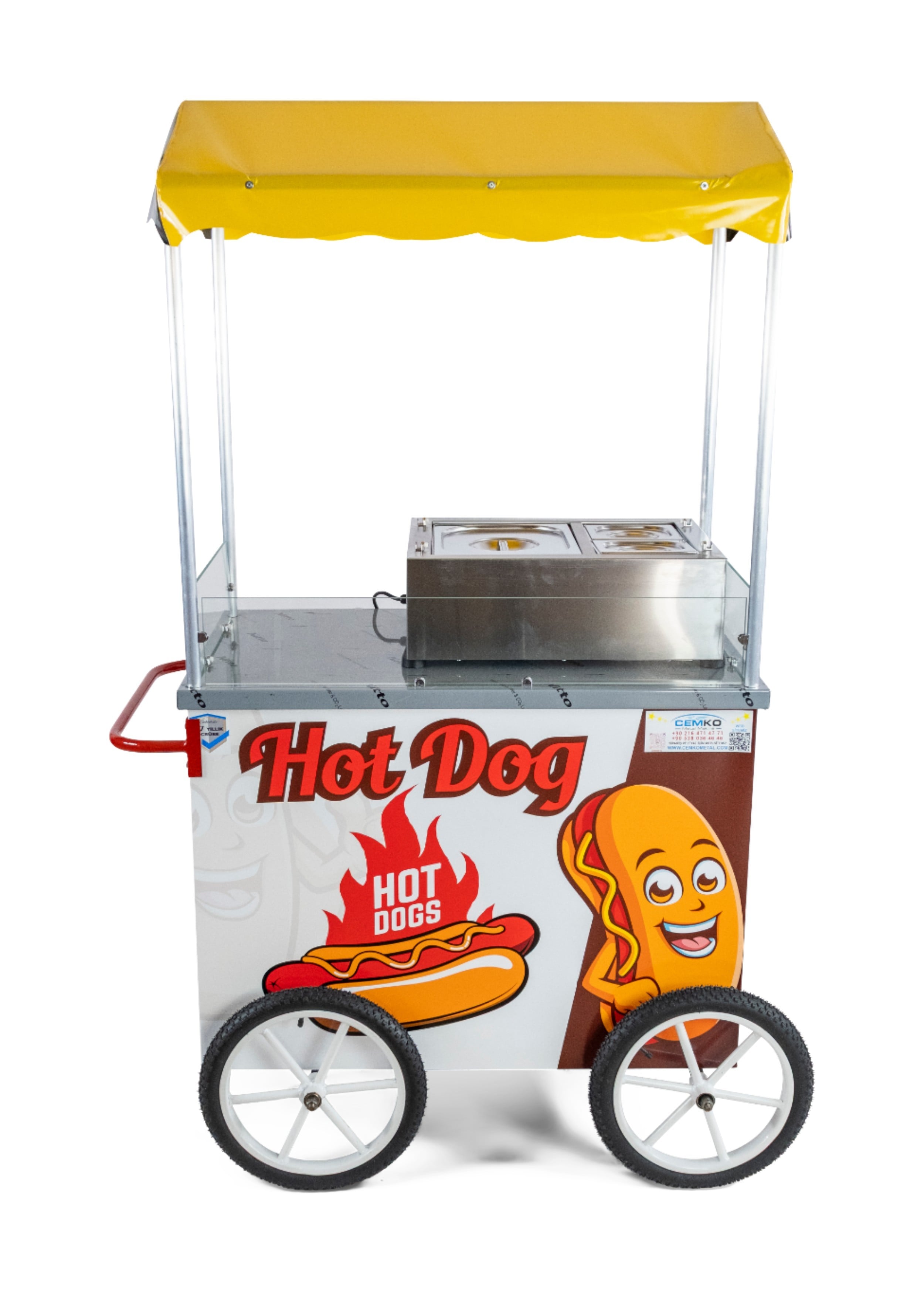 Hot Dog Sosisli Arabası 60x100 (Model Çanakkale)