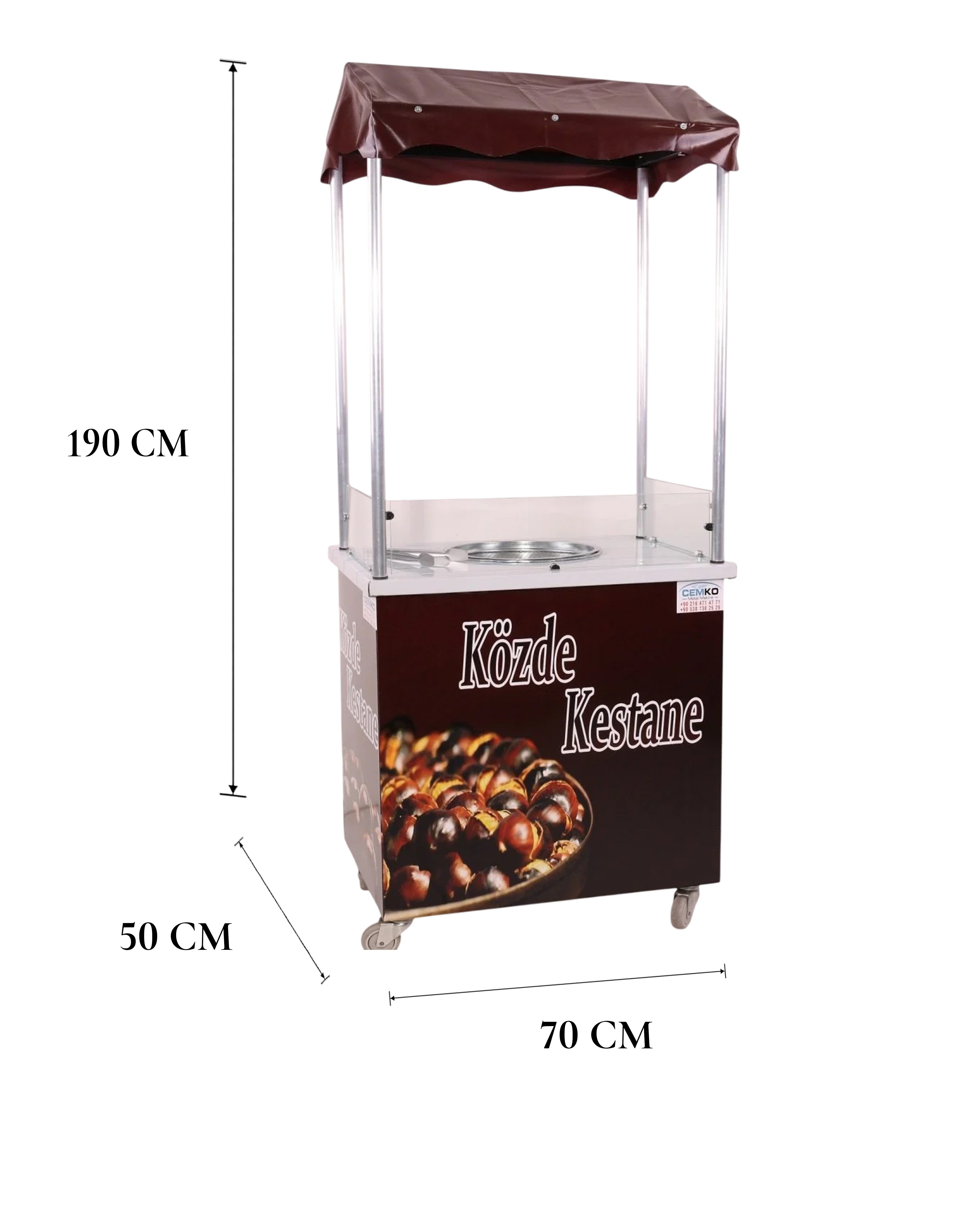 Közde Kestane Kebap Tezgahı 50x70 (Model Bilecik)