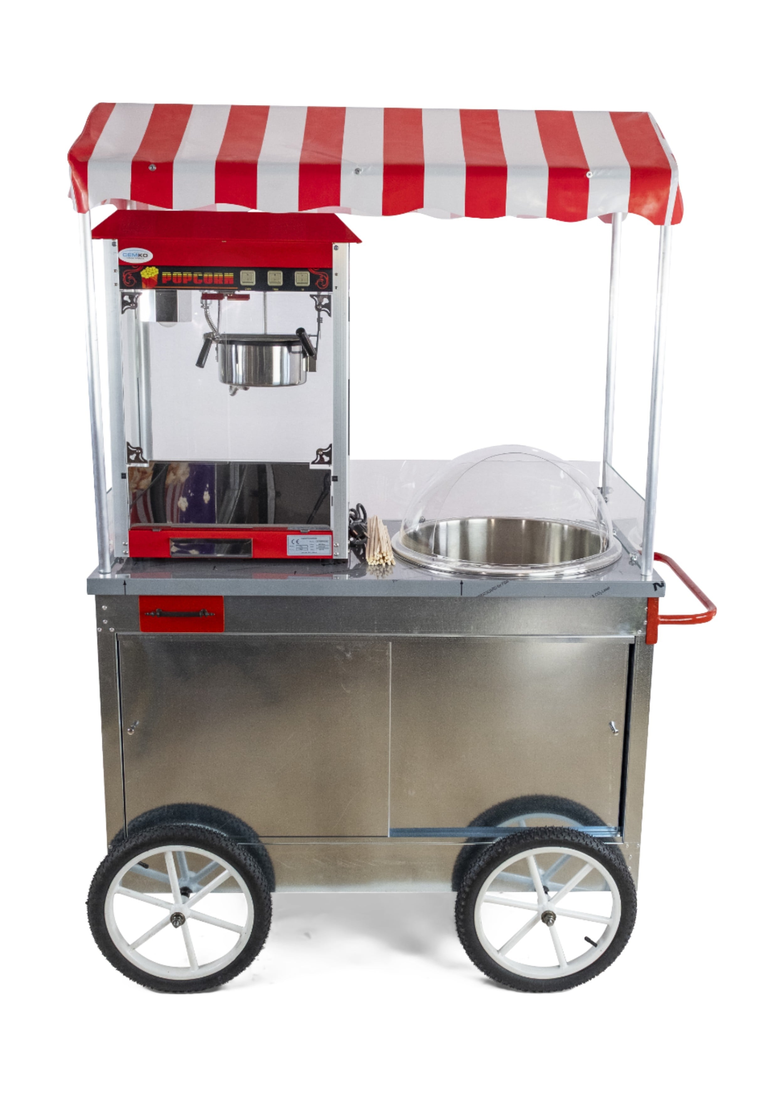 Pamuk Şekeri  Popcorn Arabası İkisi Bir Arada 60x120 (Model Manavgat)