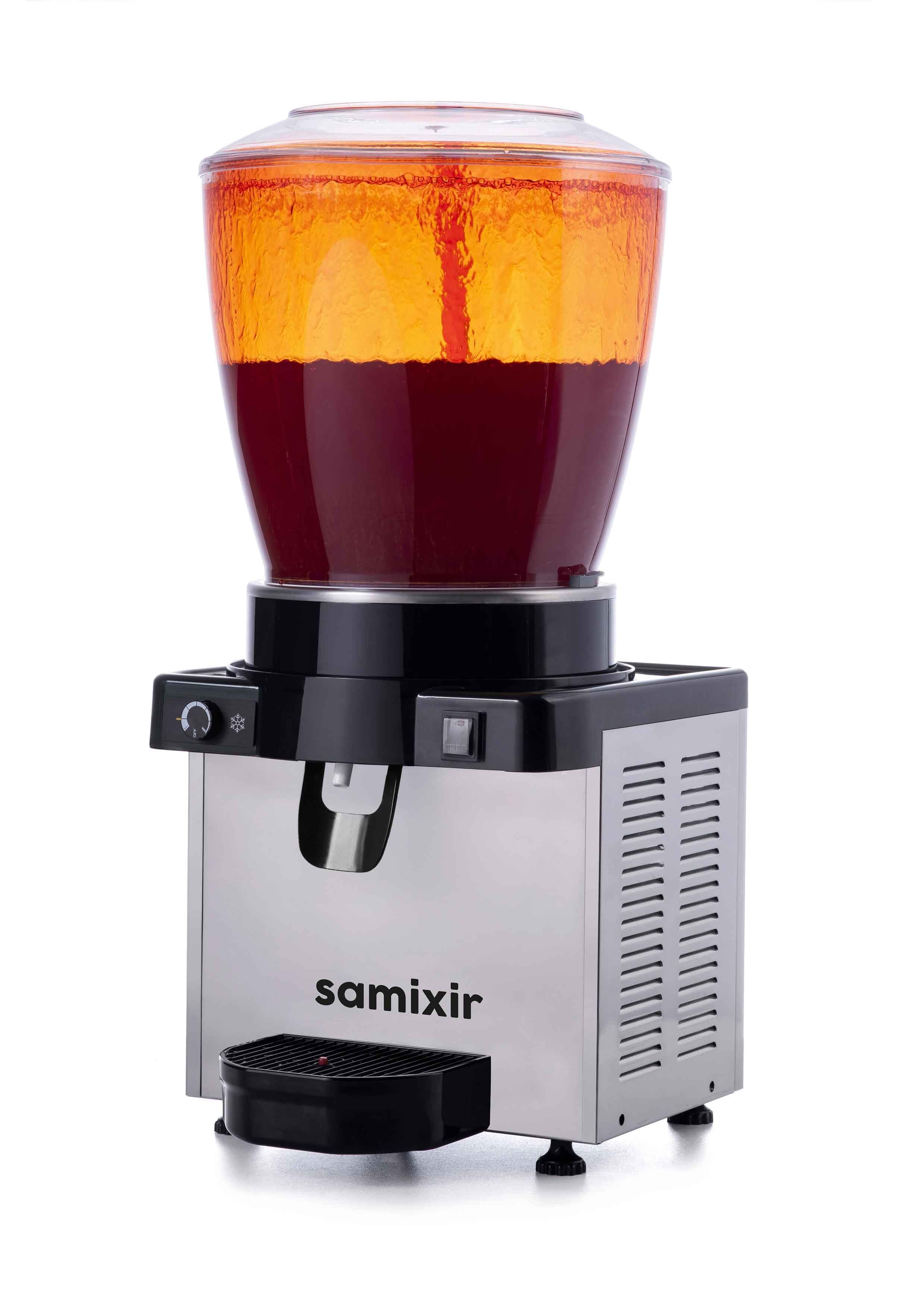 Panoramik 22L Fıskiyeli Soğuk İçecek Dispenseri S22 Limonata Şalgam Suyu Makinesi