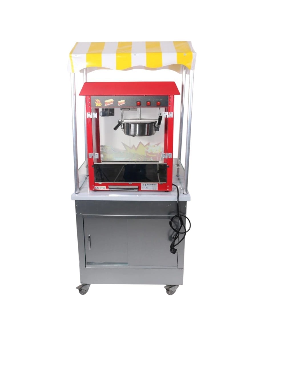 Popcorn Mısır Patlama Arabası 50X70 (Model Ürgüp)
