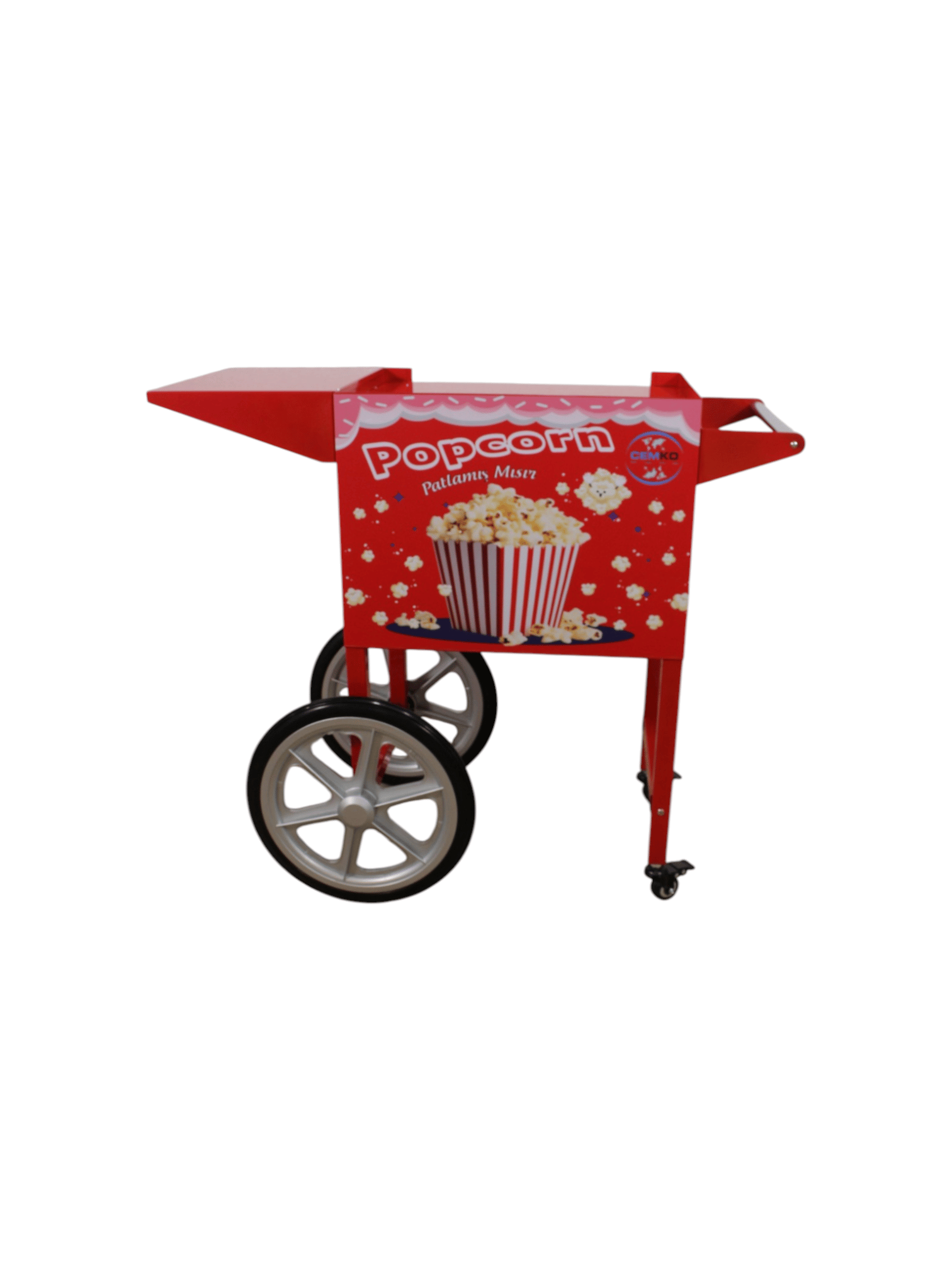 Popcorn Patlamış Mısır Arabası Altı(Tekli)