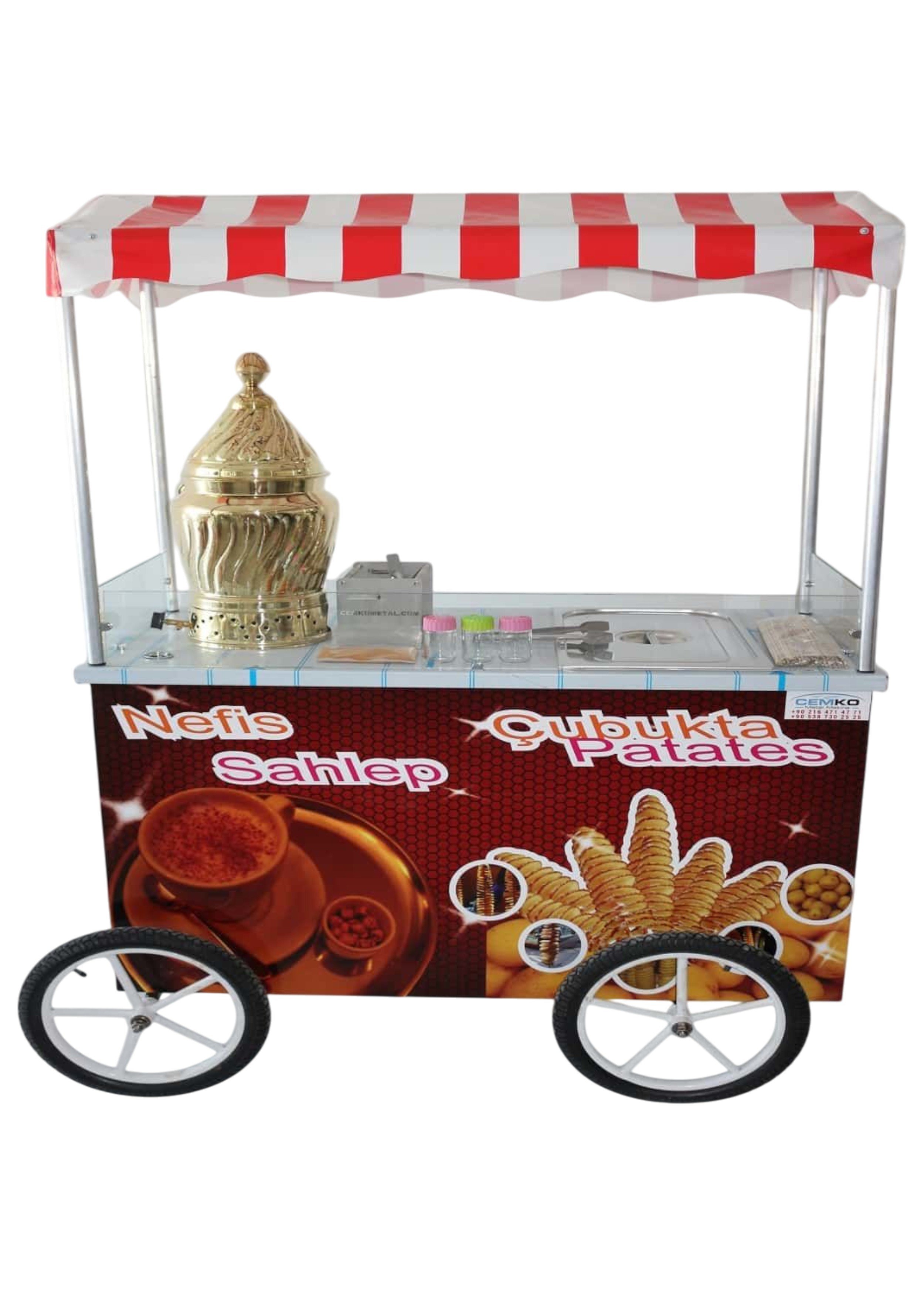 Sahlep Çubukta Patates Arabası 60x120 (Model Karaman)