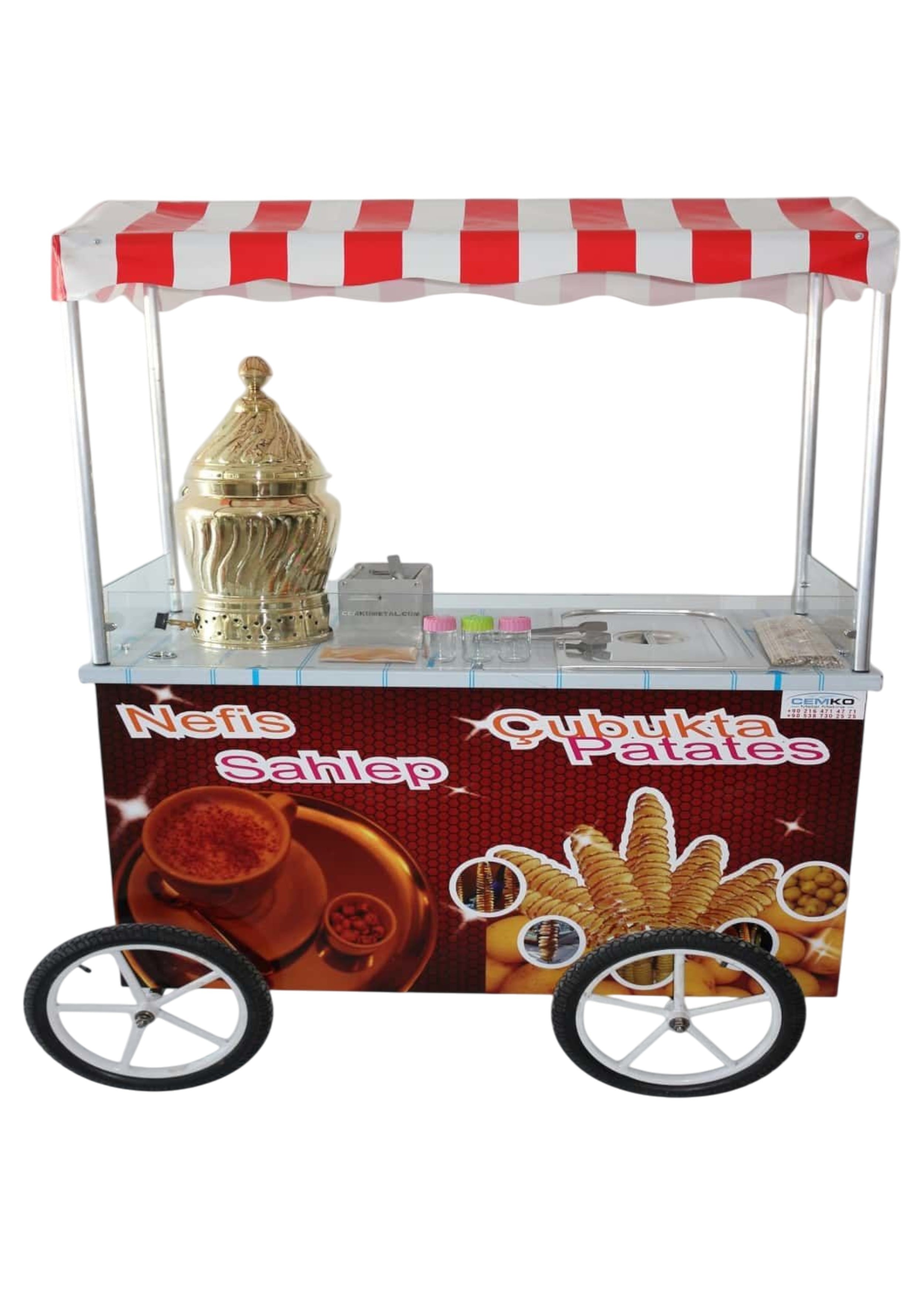 Sahlep Çubukta Patates Arabası 60x120 (Model Karaman)