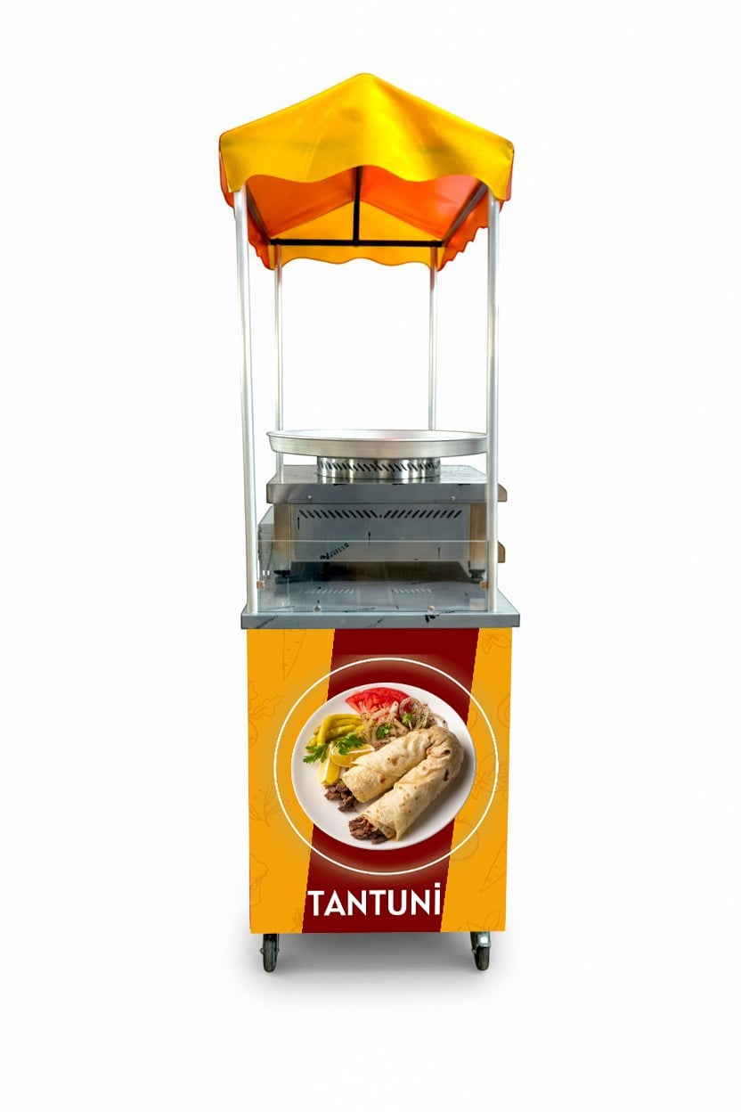 Seyyar Tantuni Arabası ve Tezgahı 60x120
