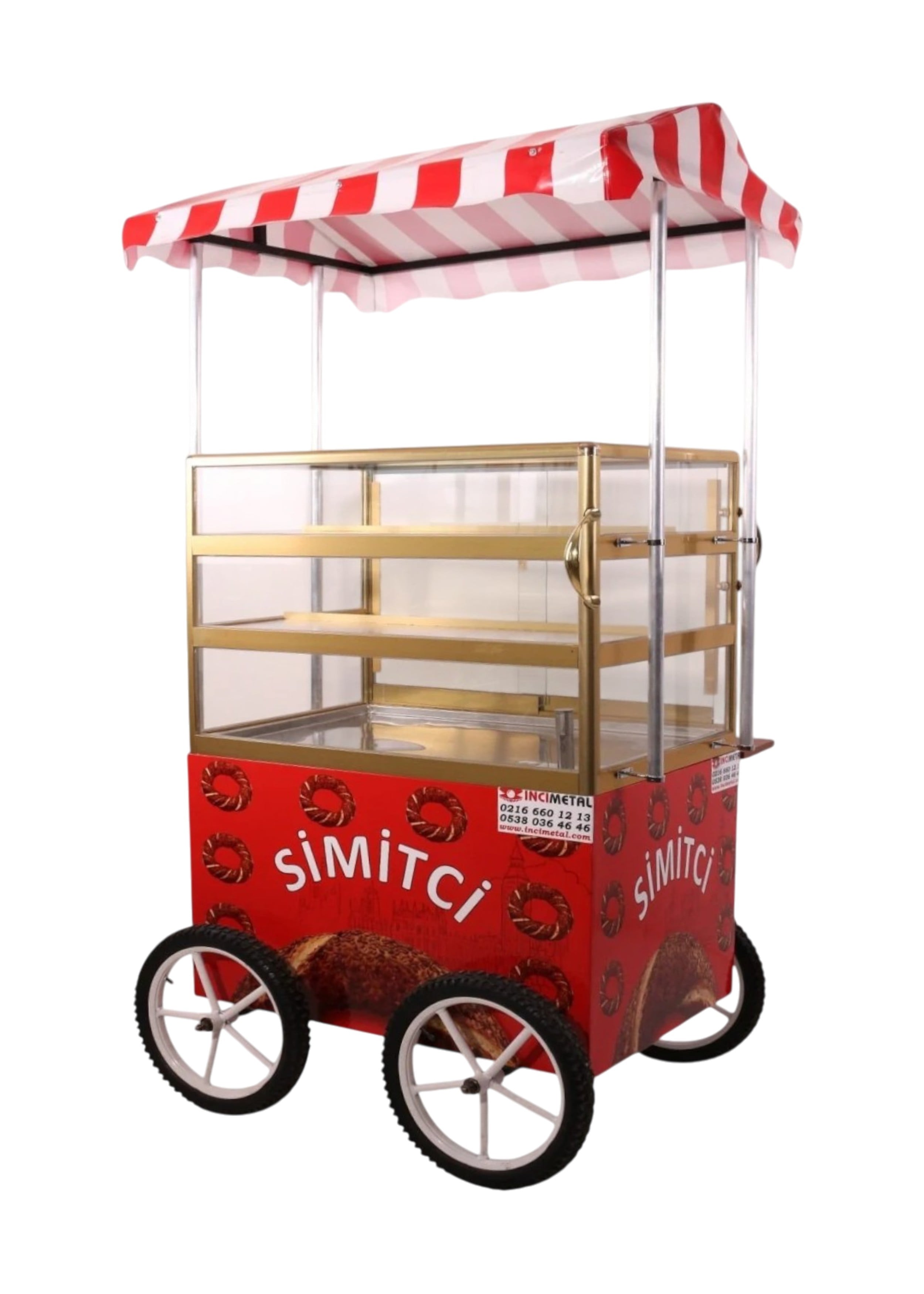 Tenteli Isıtmalı Simit Arabası (Model Esenler)