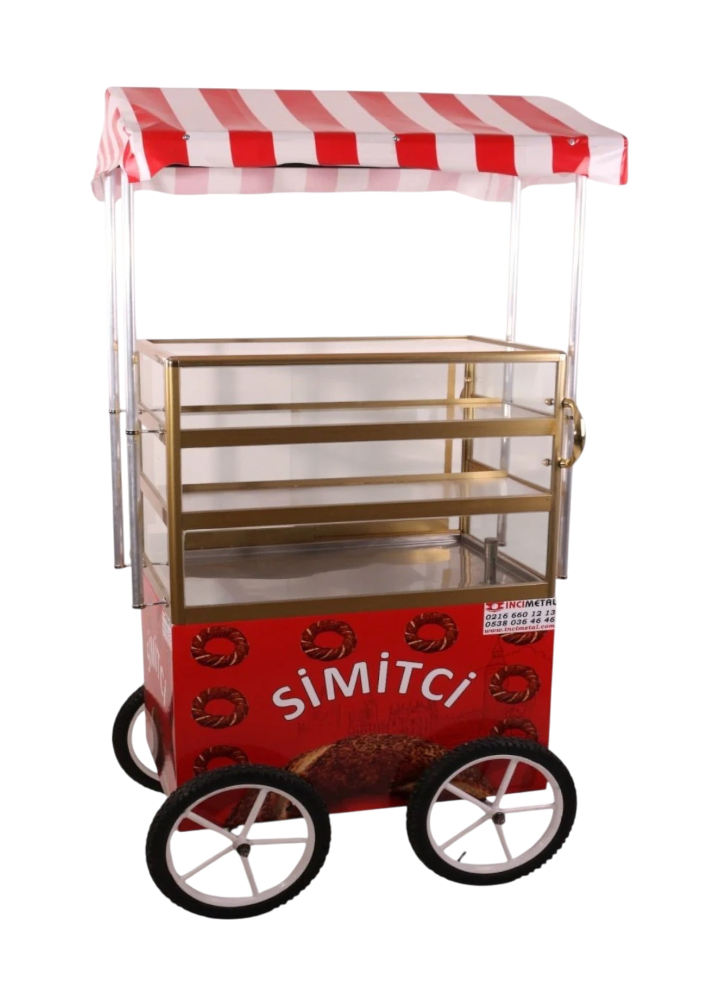 Tenteli Isıtmalı Simit Arabası (Model Esenler)