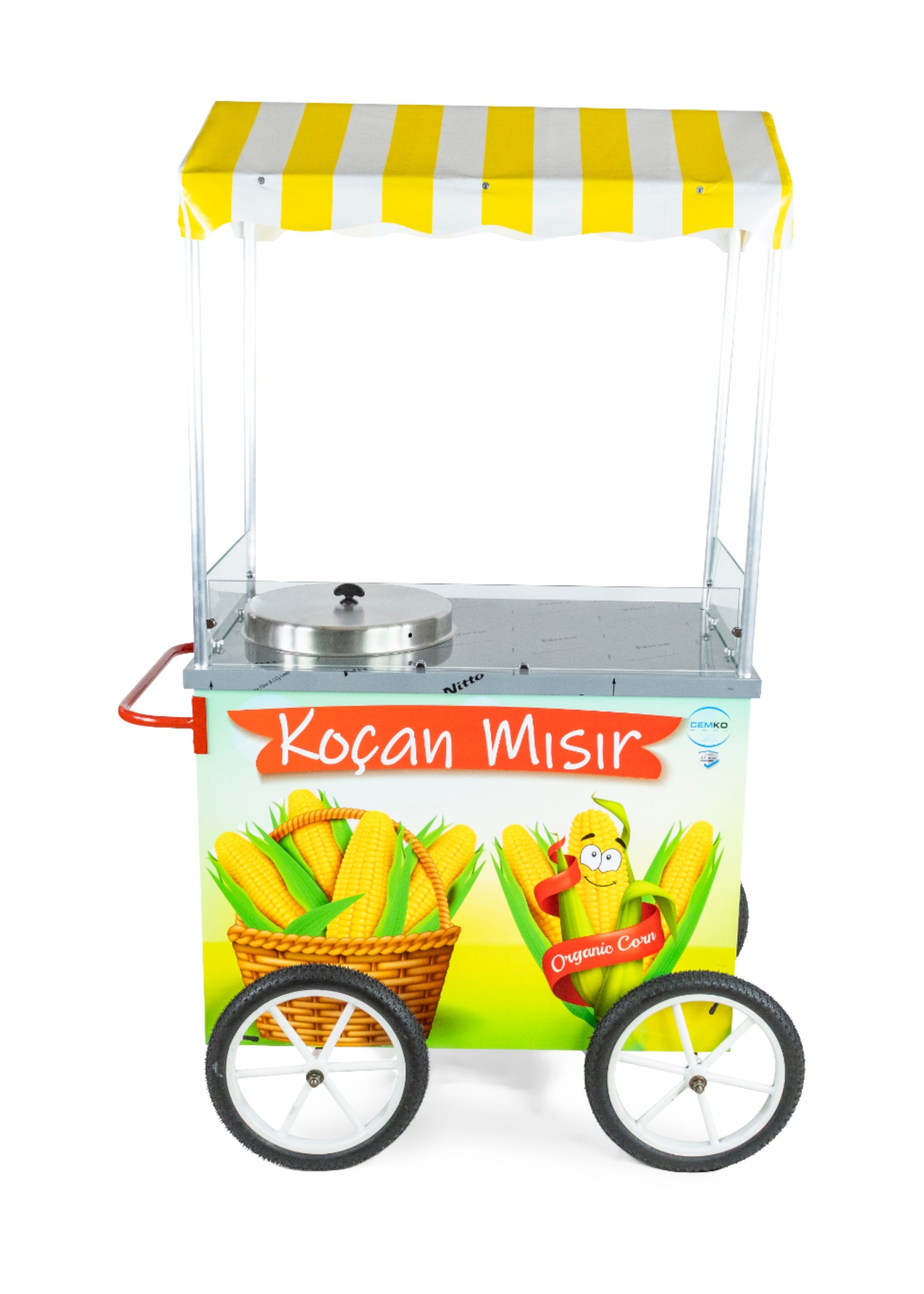 Tüplü Süt Mısır Koçan Mısır Arabası 60X100  (Model Tunceli)