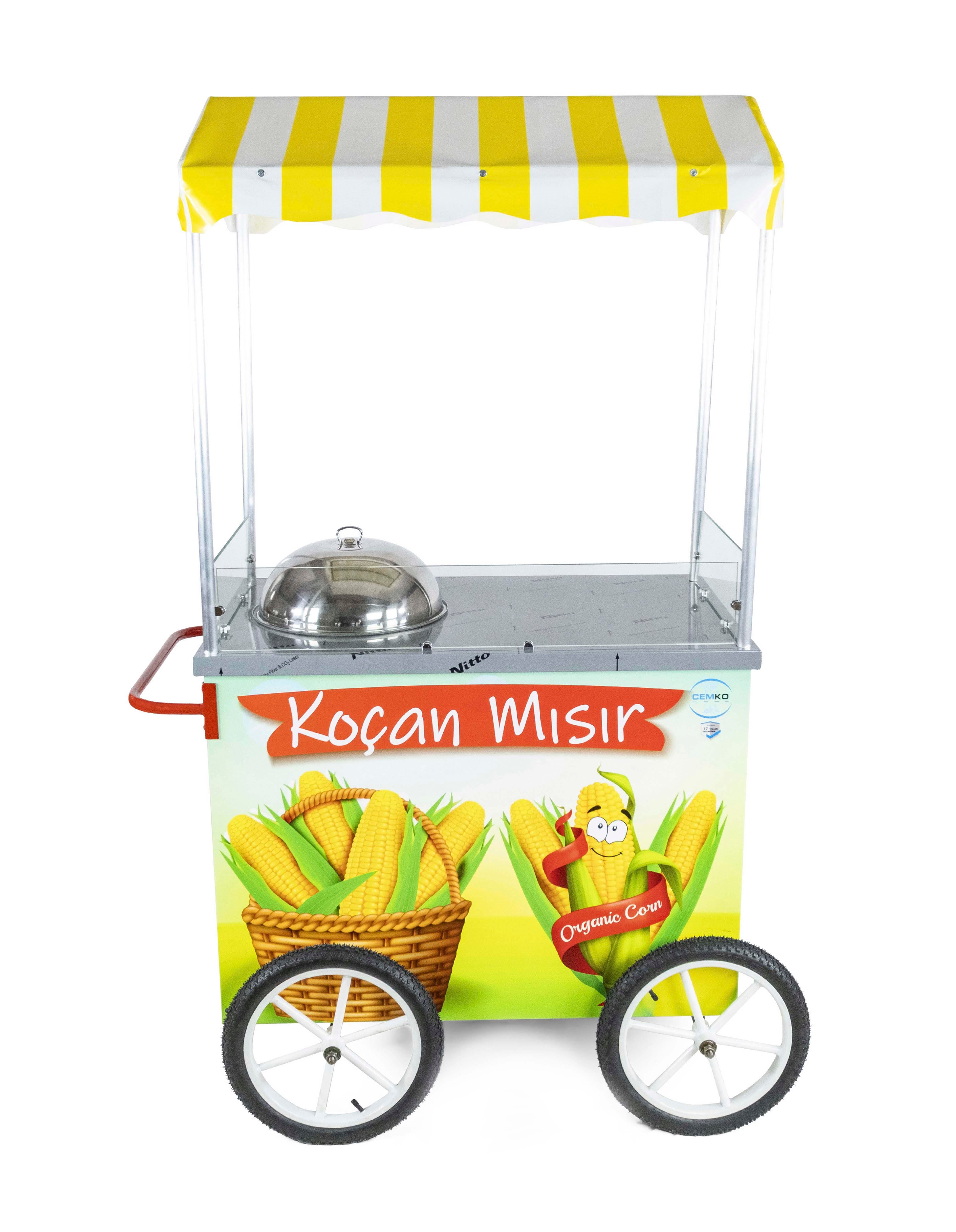 Tüplü Süt Mısır Koçan Mısır Arabası 60X100 36 Lık Kazan 