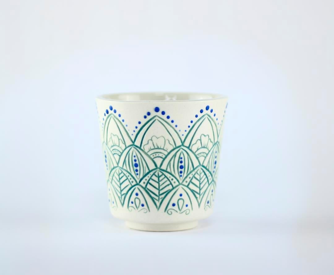 MANDALA MUG WHITE