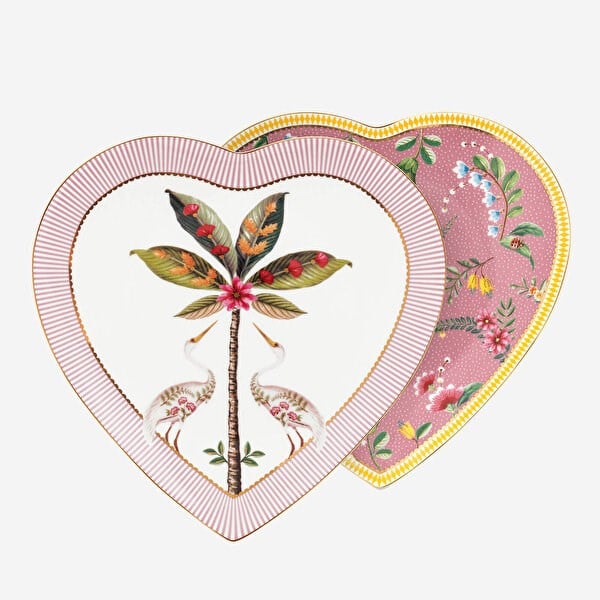 2'Li Kalpli Tabak Pembe 21,5 Cm 51001282