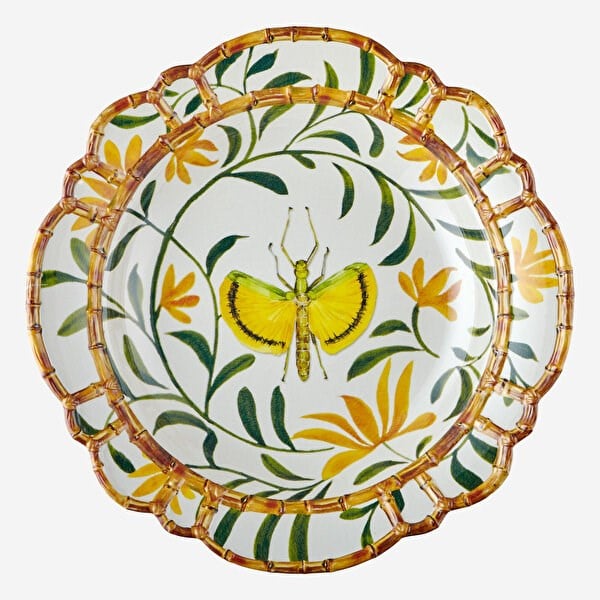 Bambu Kelebekli Servis Kasesi 38 cm