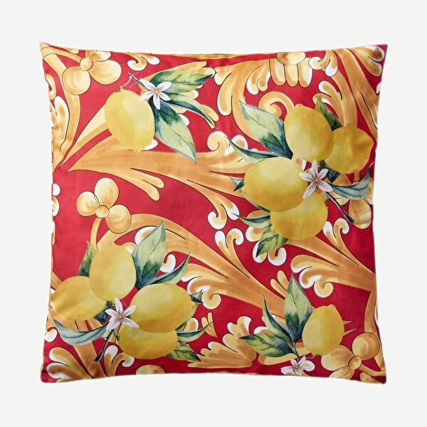 Caprı Yastık Kırmızı Desenli 43*43 Cm CATY4343PLRD