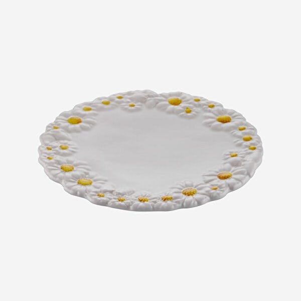 Edelweiss Italy Camomilla Beyaz Servis Tabağı 22x22 cm  EW711D