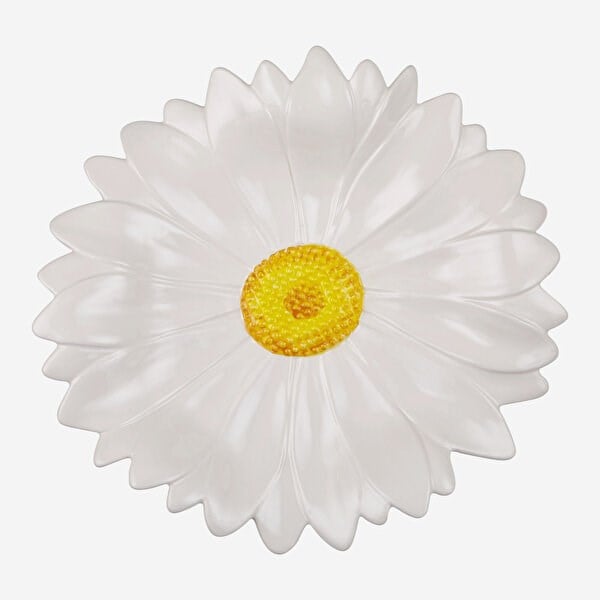 Edelweiss Italy Camomilla Beyaz Servis Tabağı 42x42 cm  EW709D