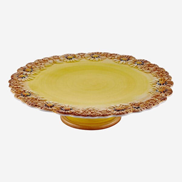 Edelweiss Italy Camomilla Sarı Kek Standı 36x36 cm  EW713RG