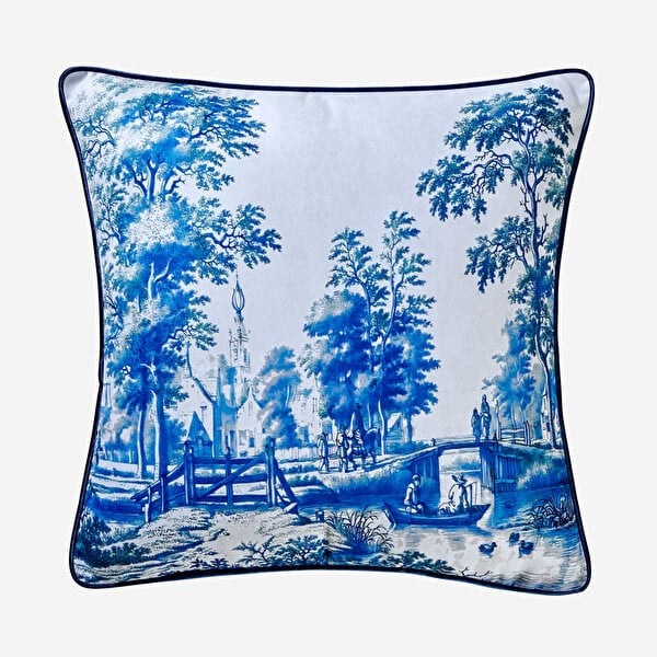 MAGIC GARDEN LACİVERT YASTIK 45*45 CM